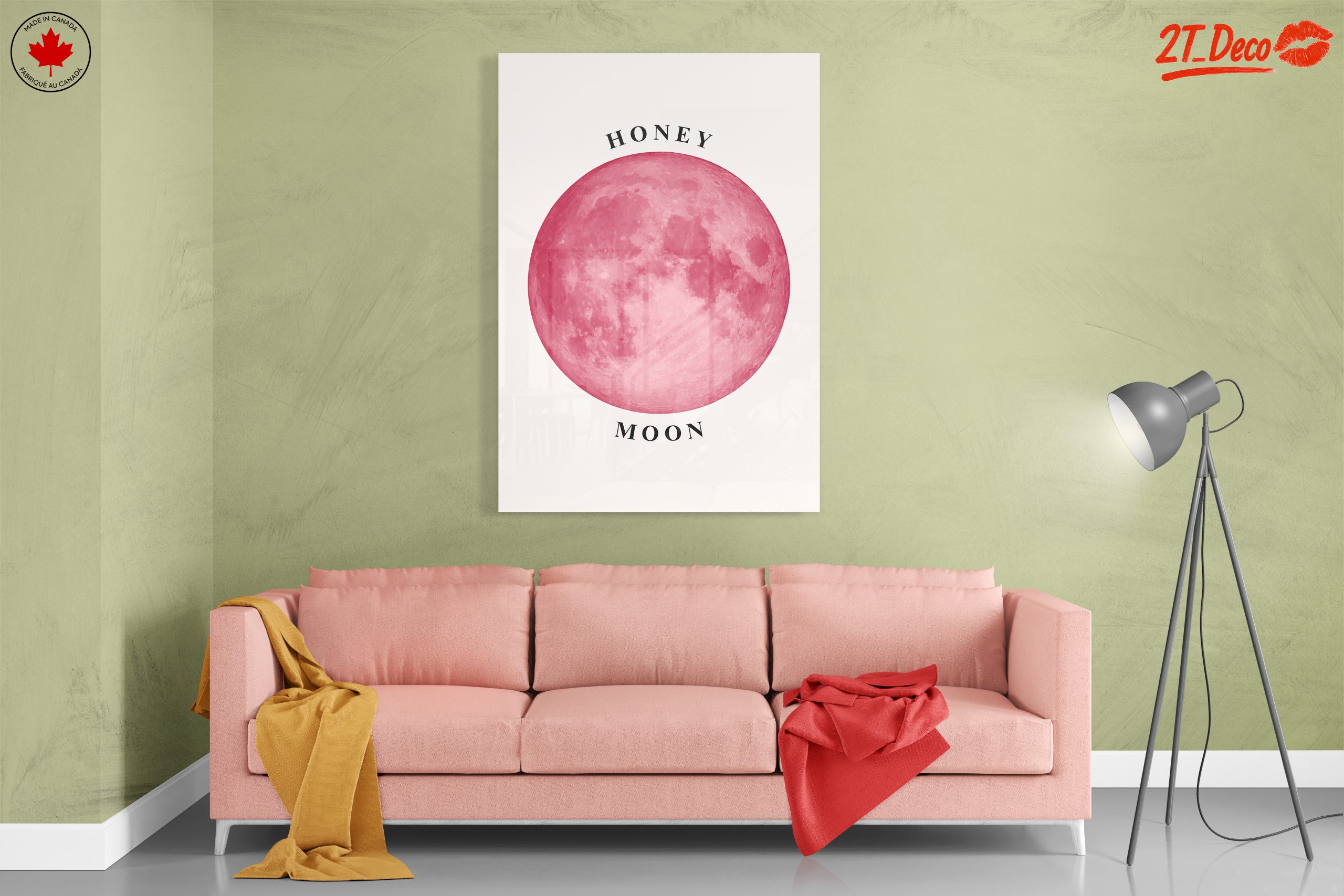 Pink Moon and Honey Theme Art - Image 7