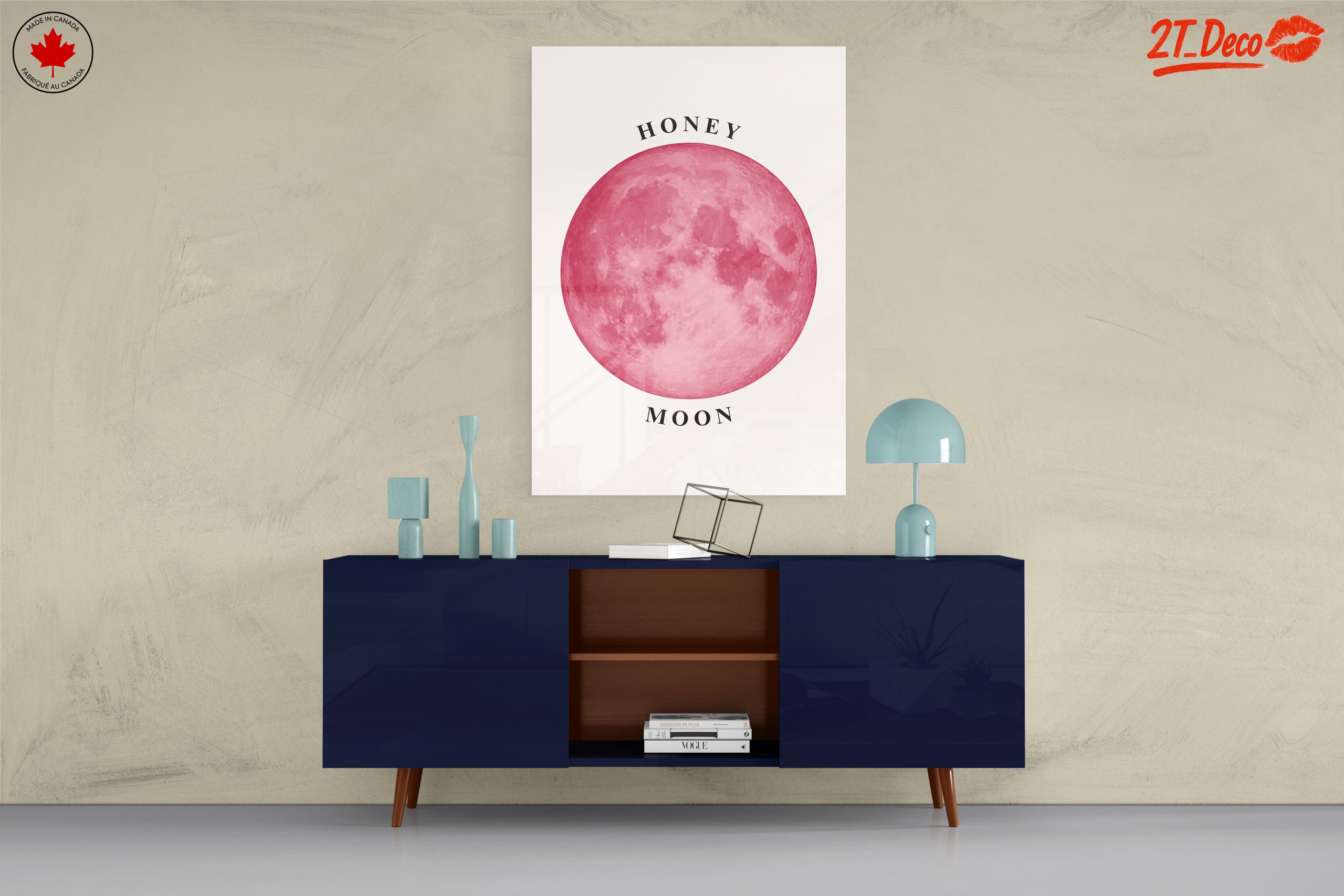 Pink Moon and Honey Theme Art - Image 8