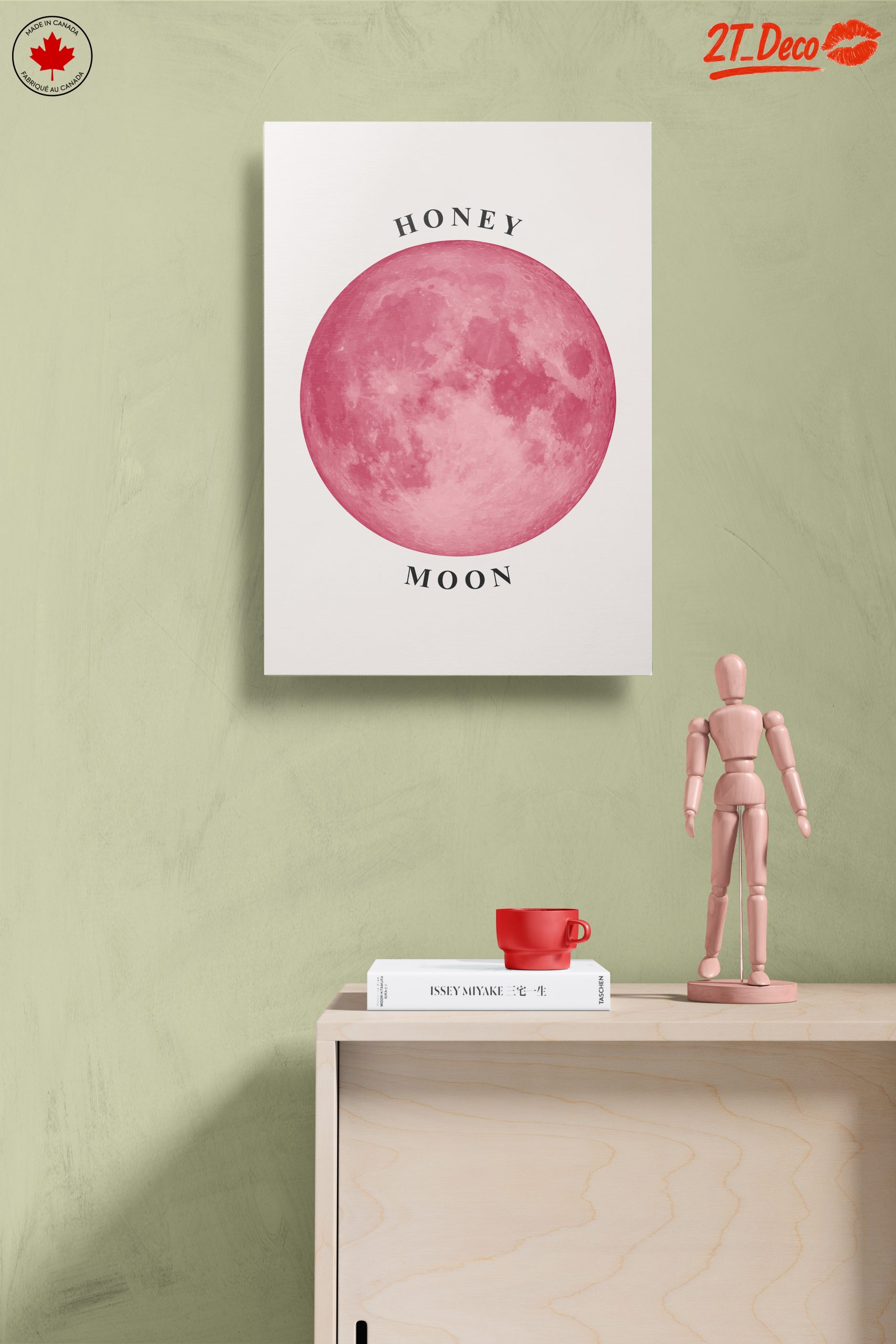 Pink Moon and Honey Theme Art - Image 14