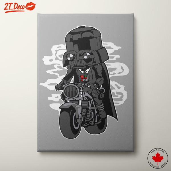Iconic Animated Character on Motorcycle