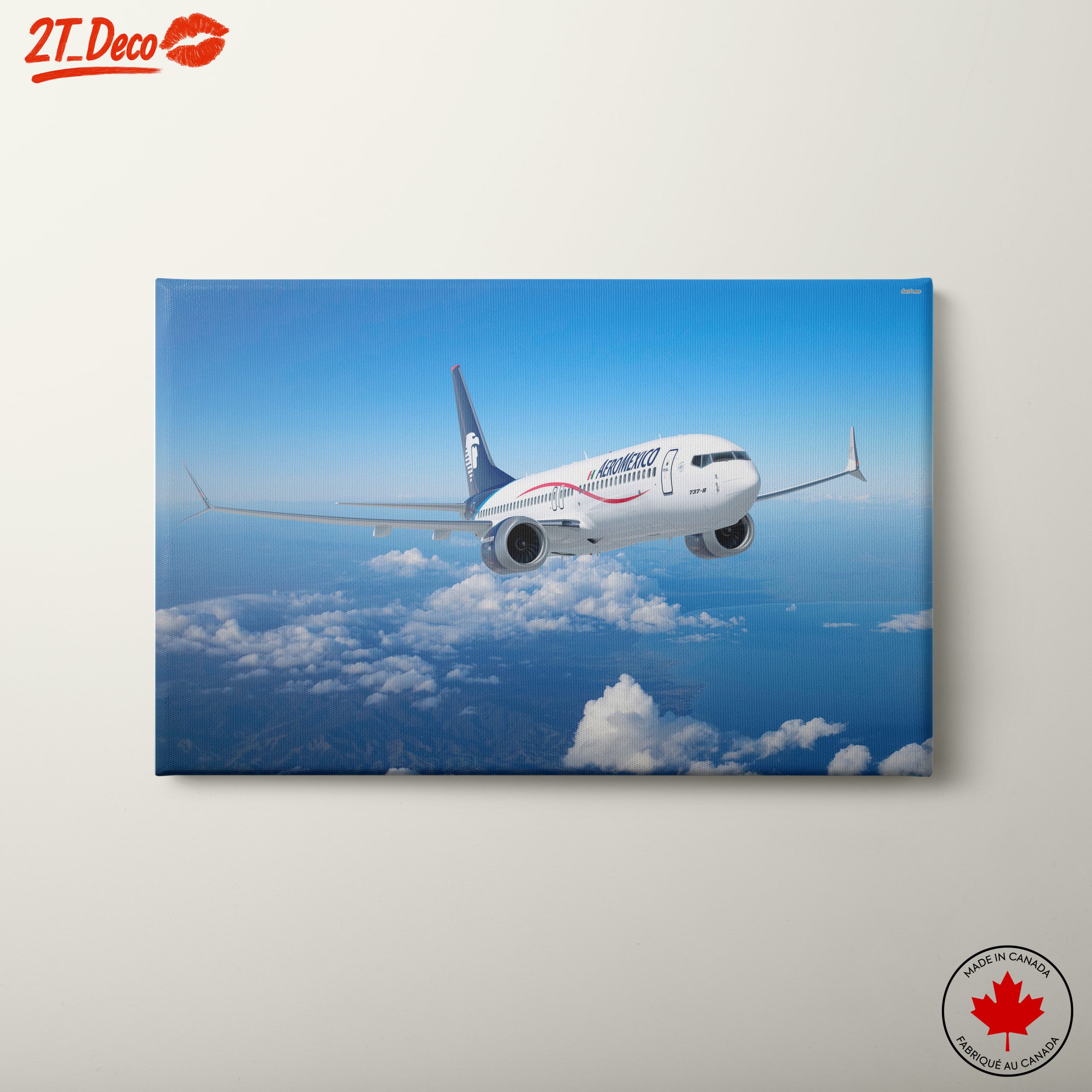 Aeromexico Airplane in Flight