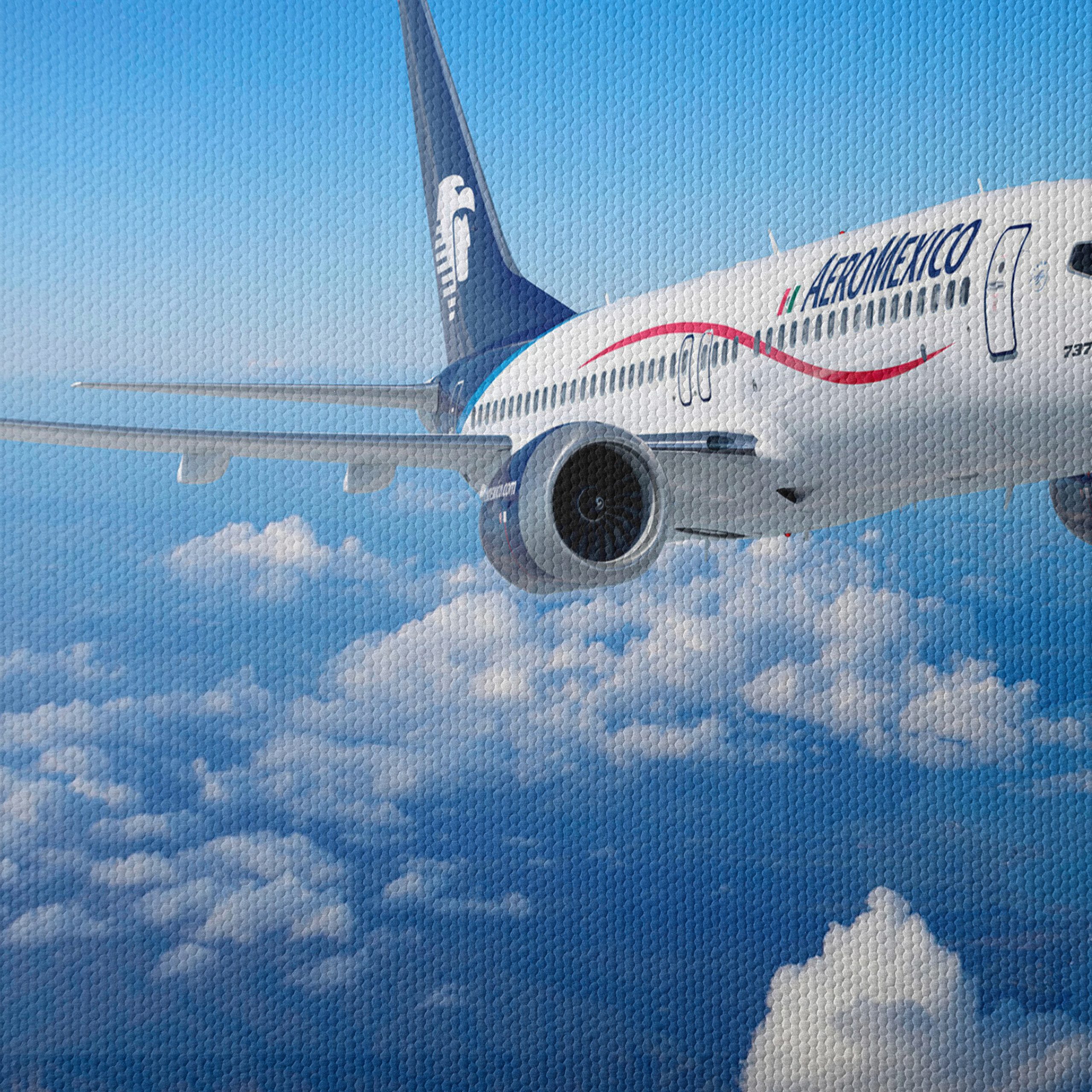 Aeromexico Airplane in Flight - Image 4