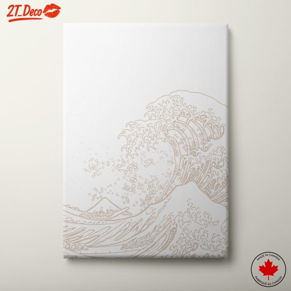 Stylized Wave Art with Elegant Lines
