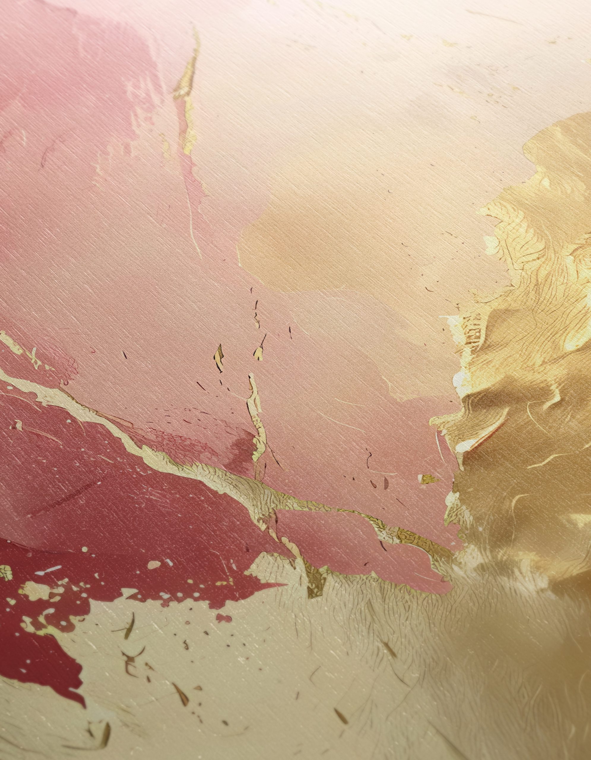 Elegant Abstract Blush and Gold Art - Image 12