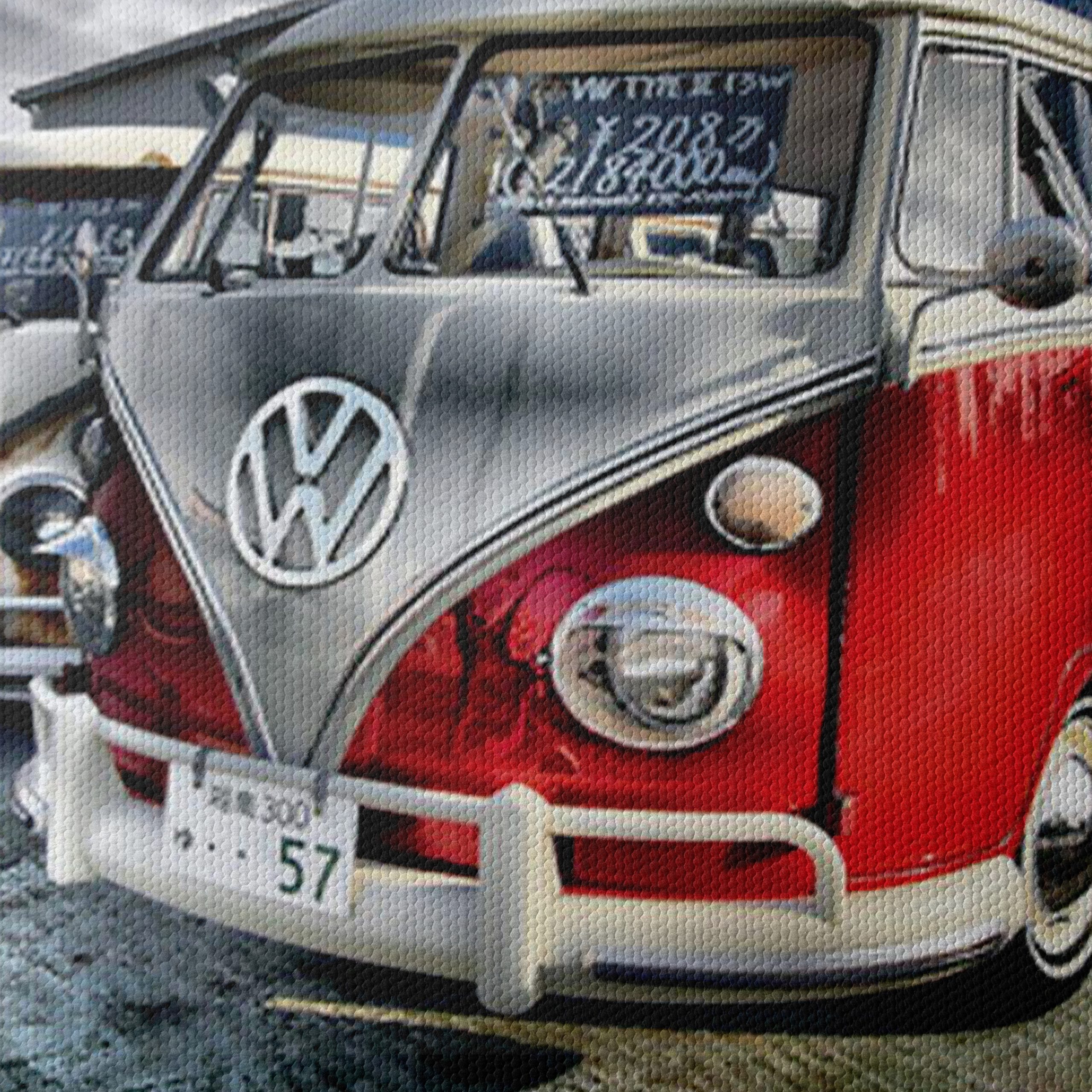 Vintage Volkswagen Bus in a Scenic Setting - Image 4