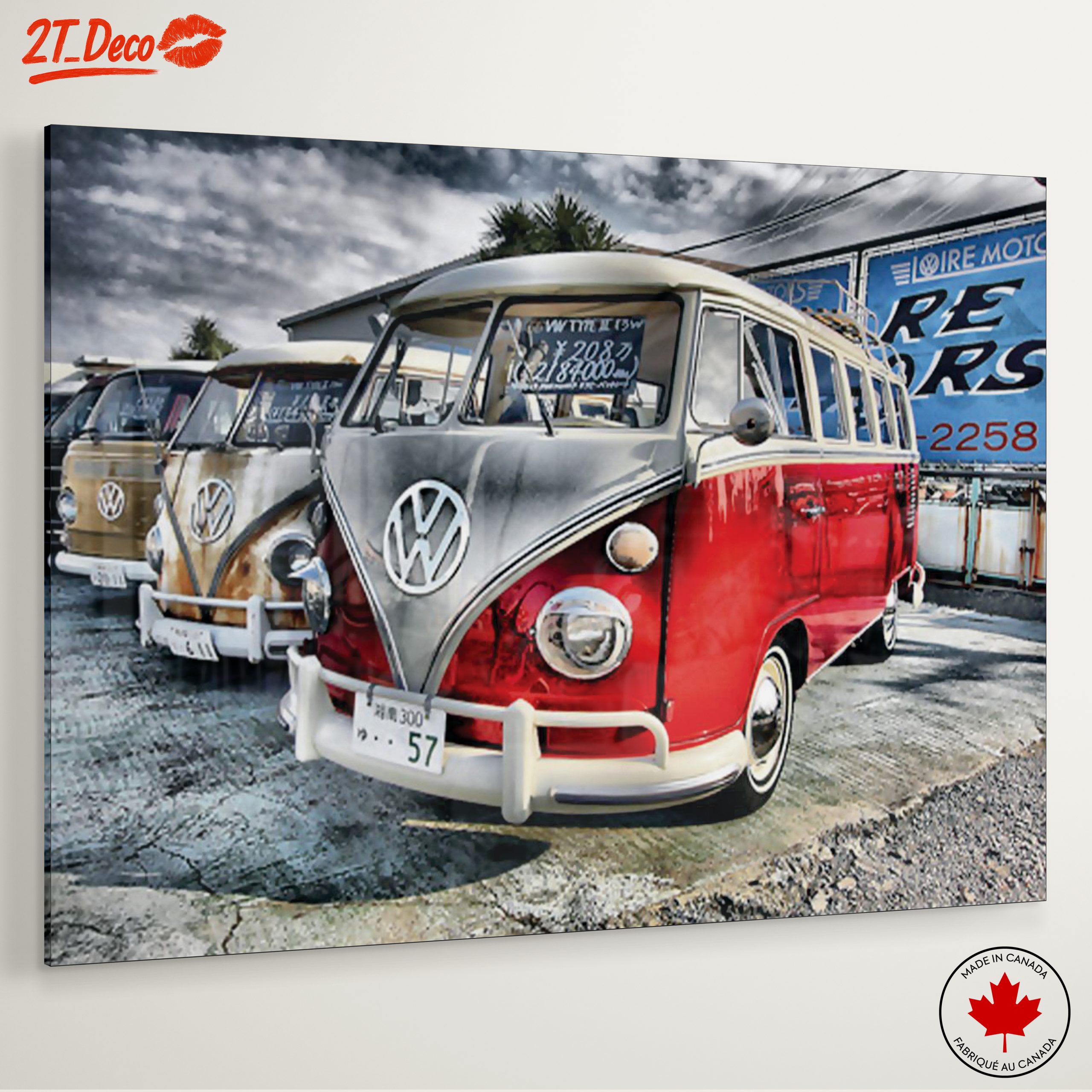 Vintage Volkswagen Bus in a Scenic Setting - Image 6
