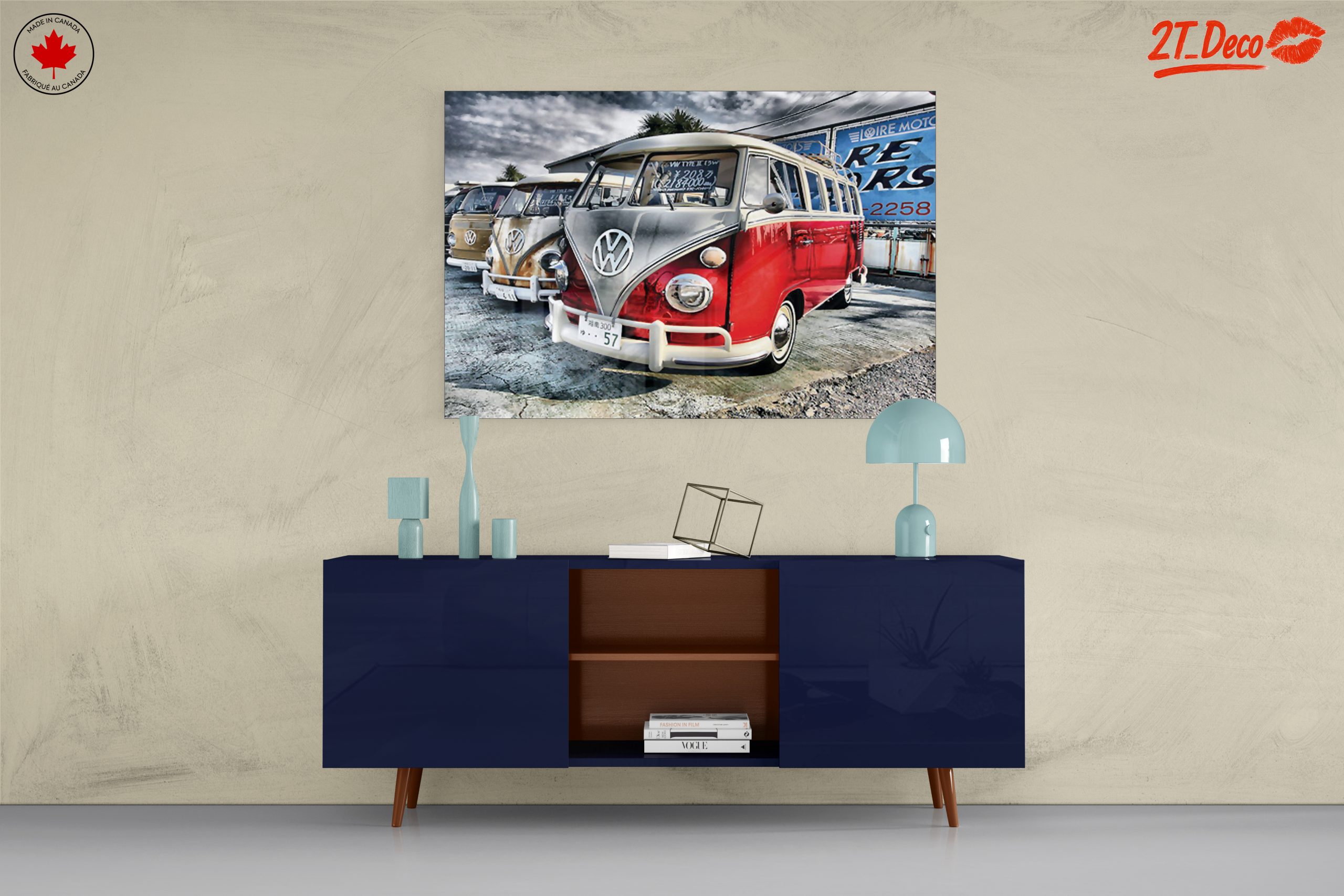 Vintage Volkswagen Bus in a Scenic Setting - Image 8