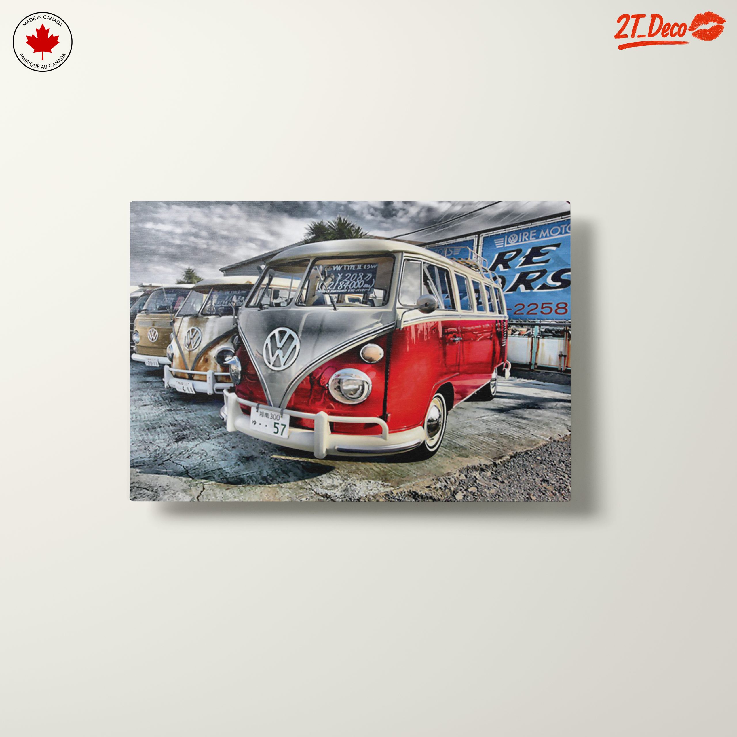 Vintage Volkswagen Bus in a Scenic Setting - Image 10
