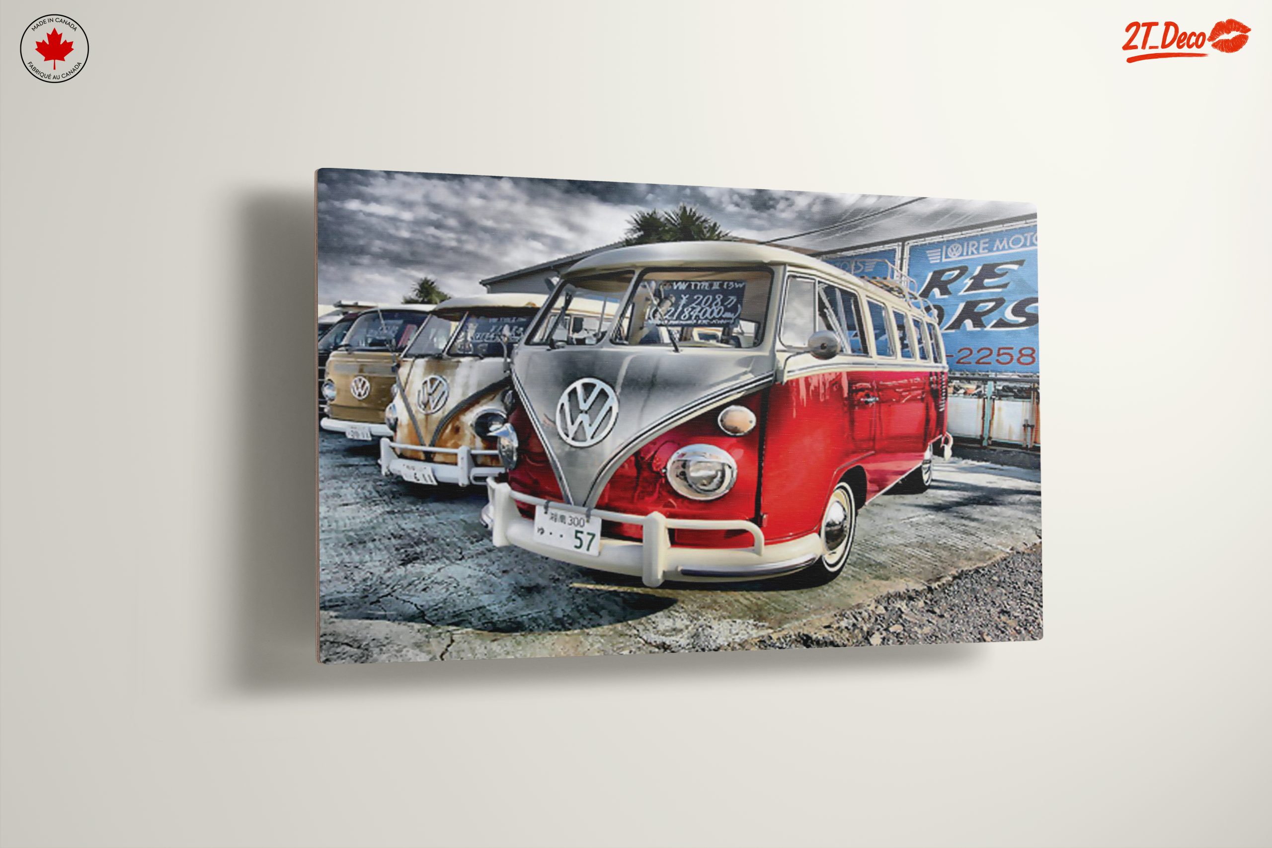 Vintage Volkswagen Bus in a Scenic Setting - Image 13