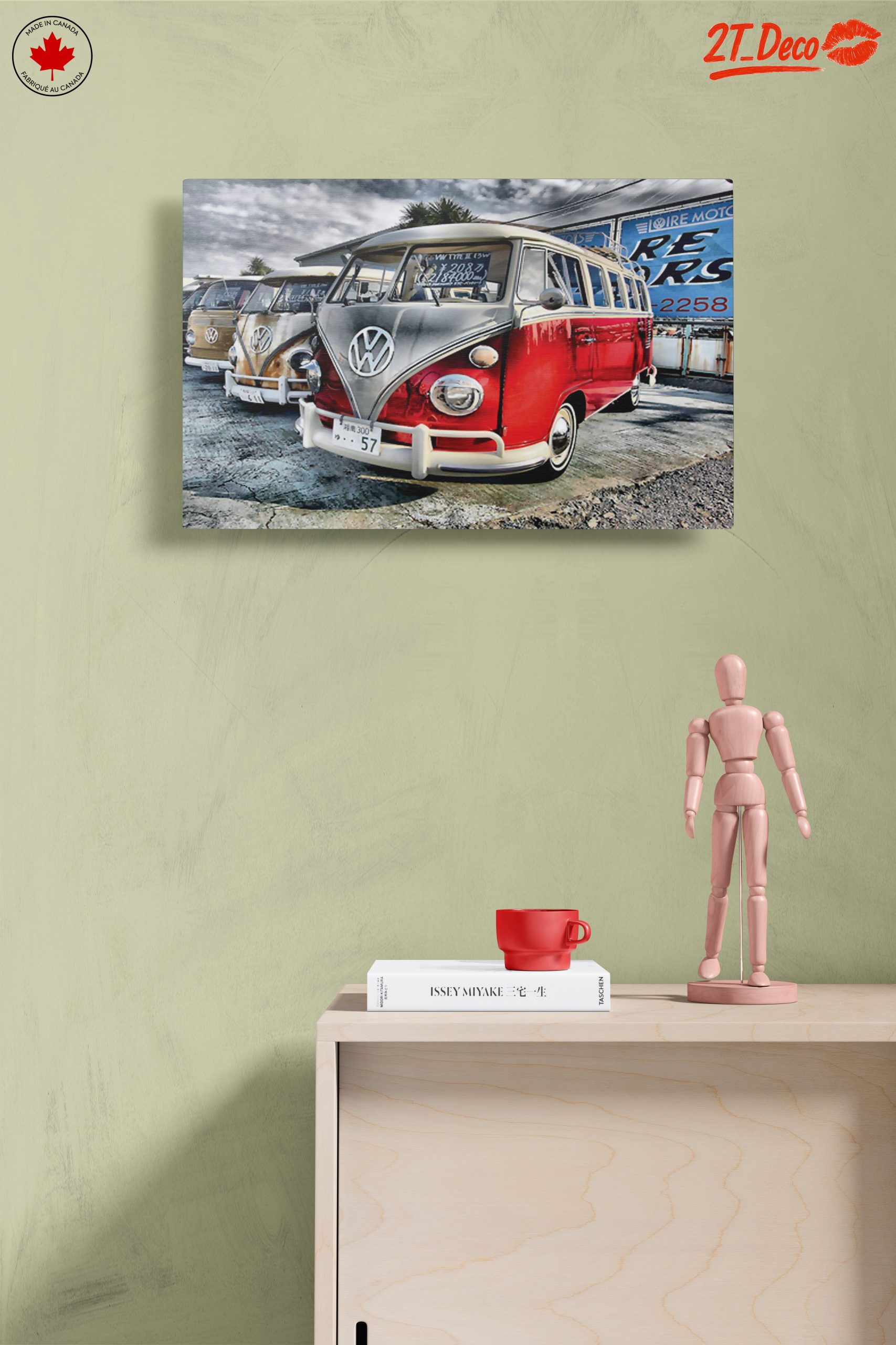 Vintage Volkswagen Bus in a Scenic Setting - Image 14