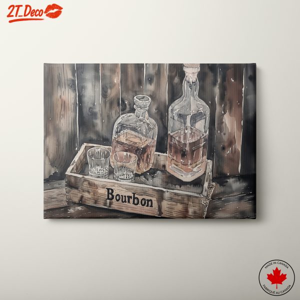Beverage Still Life with Bourbon Bottles