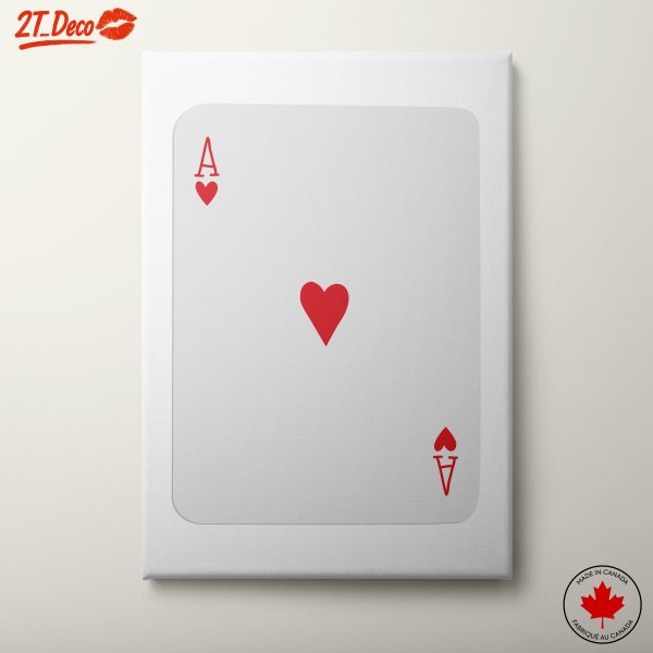 Ace of Hearts Playing Card Art 6