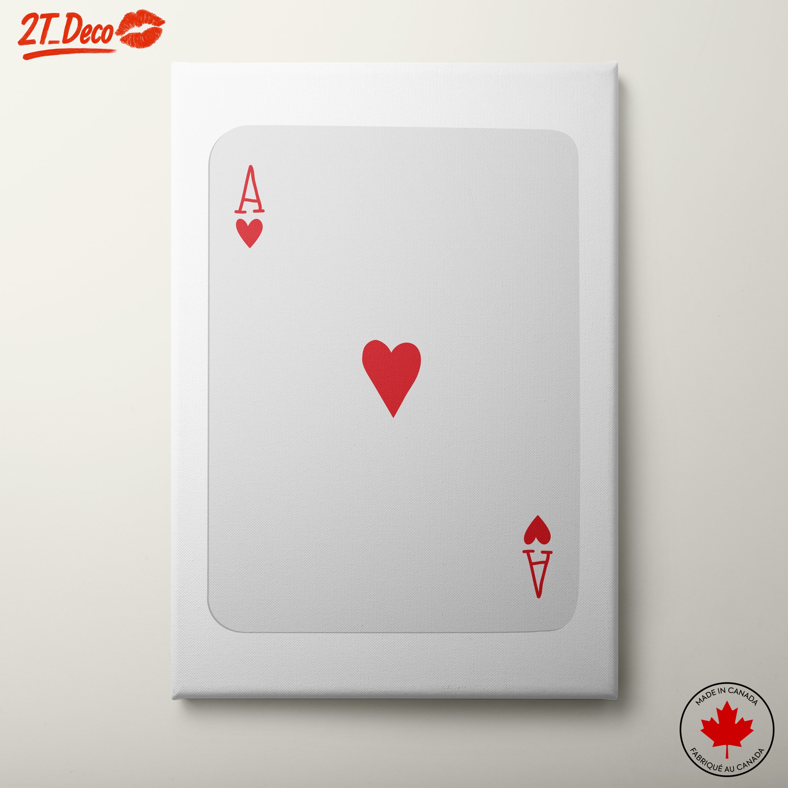 Ace of Hearts Playing Card Art 6