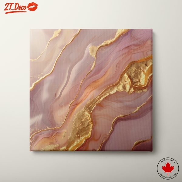 Elegant Abstract Art with Gold Accents