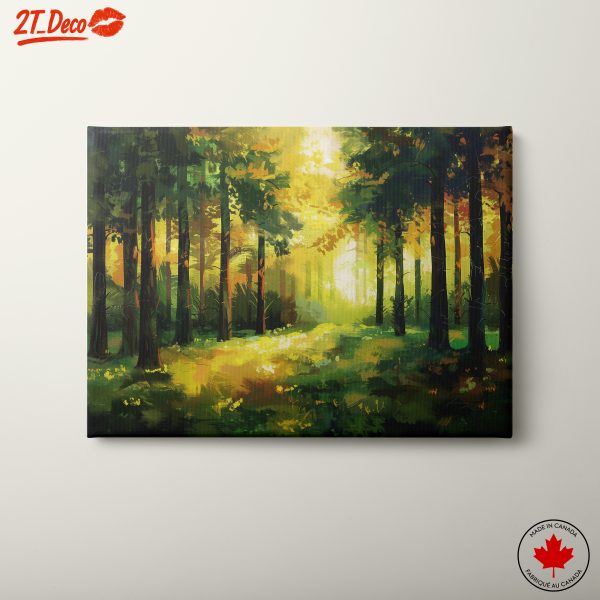 Vibrant Abstract Forest Landscape