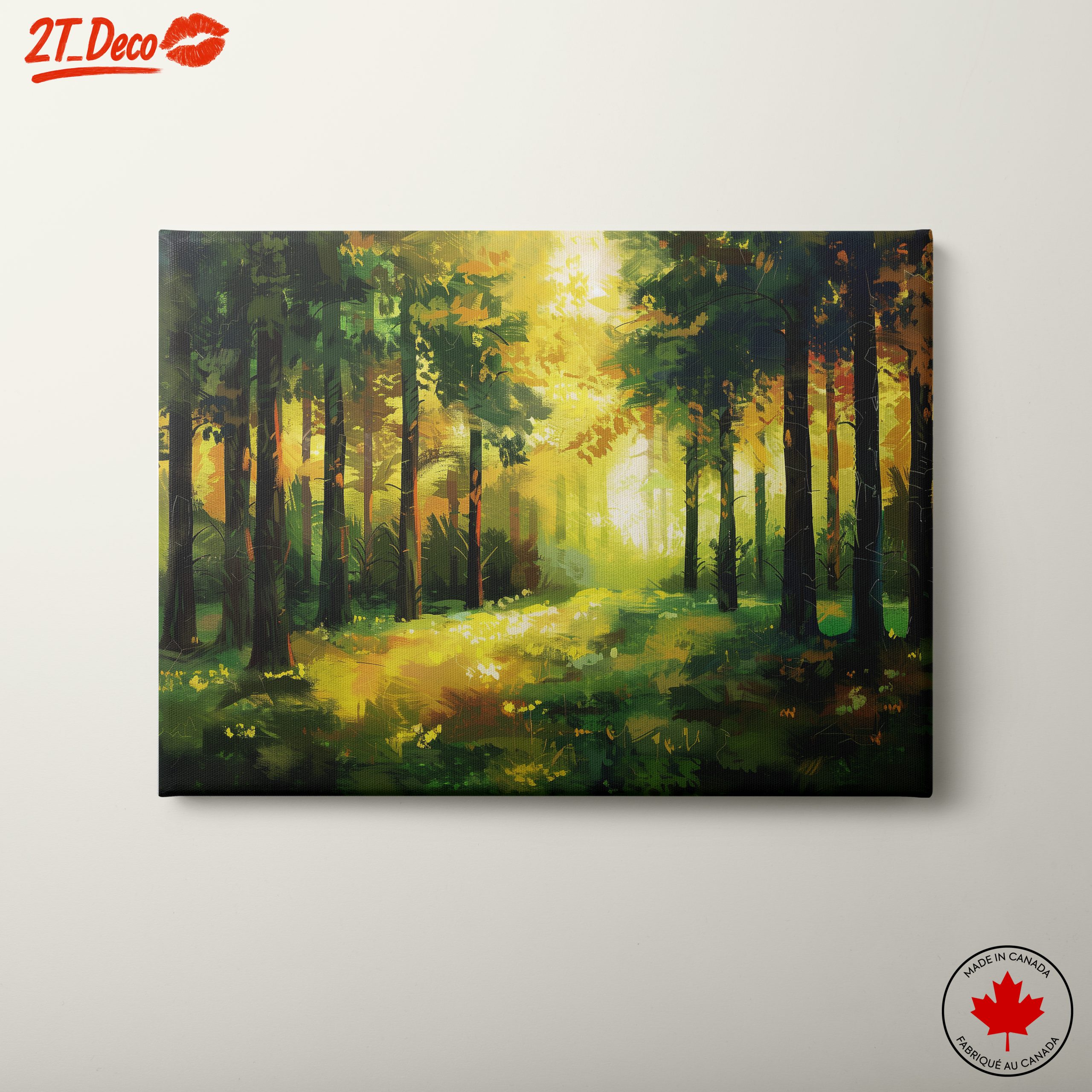 Vibrant Abstract Forest Landscape