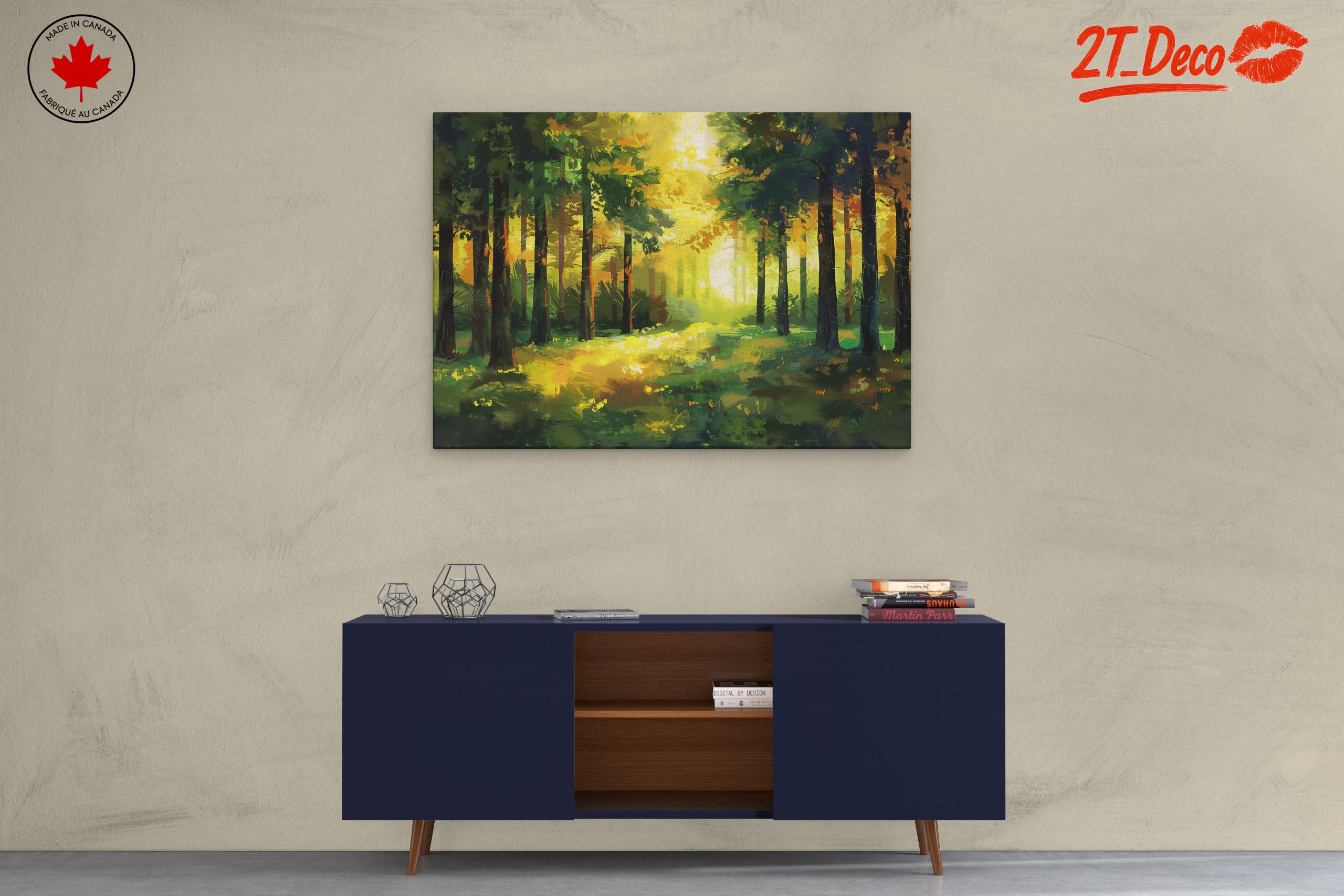 Vibrant Abstract Forest Landscape - Image 3