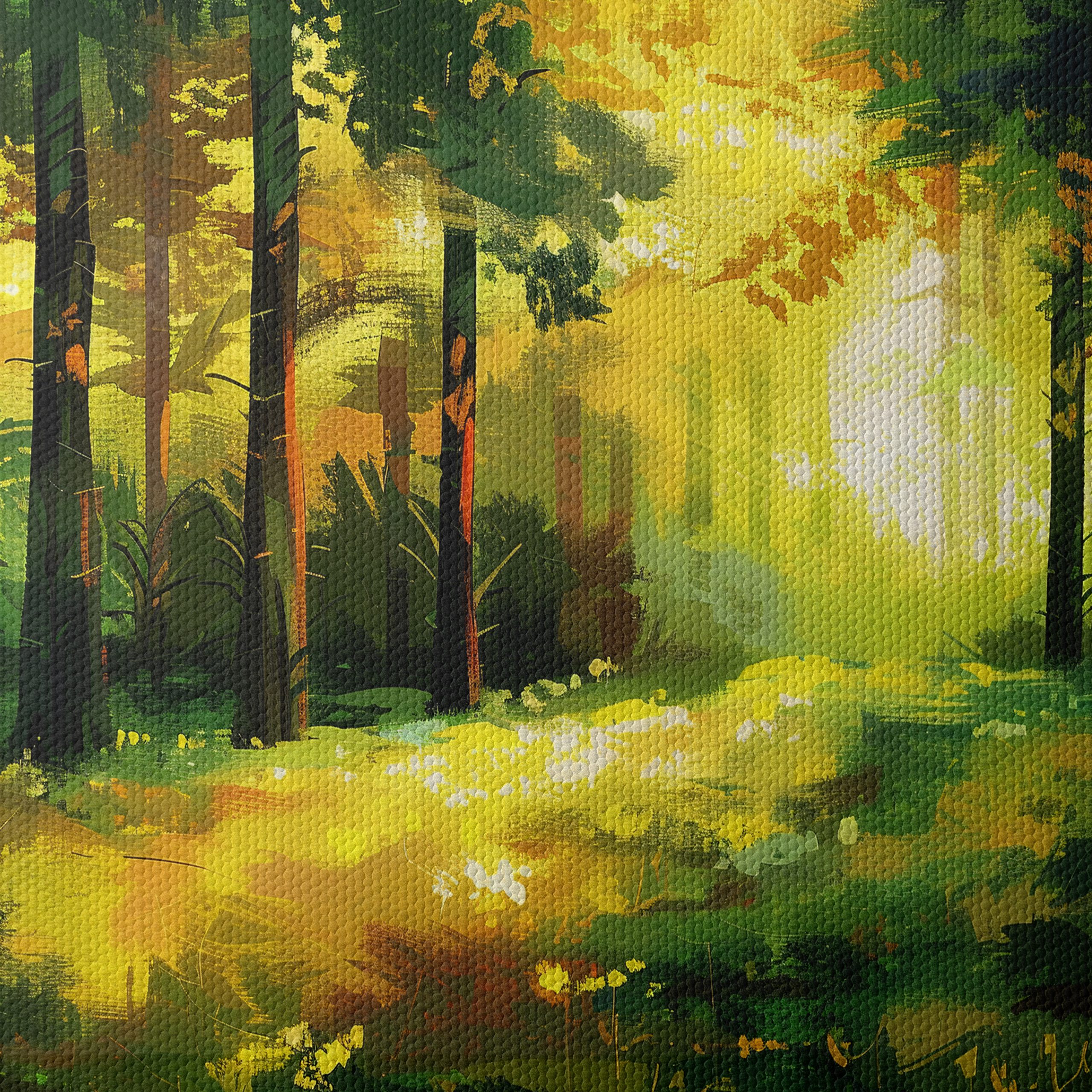 Vibrant Abstract Forest Landscape - Image 4