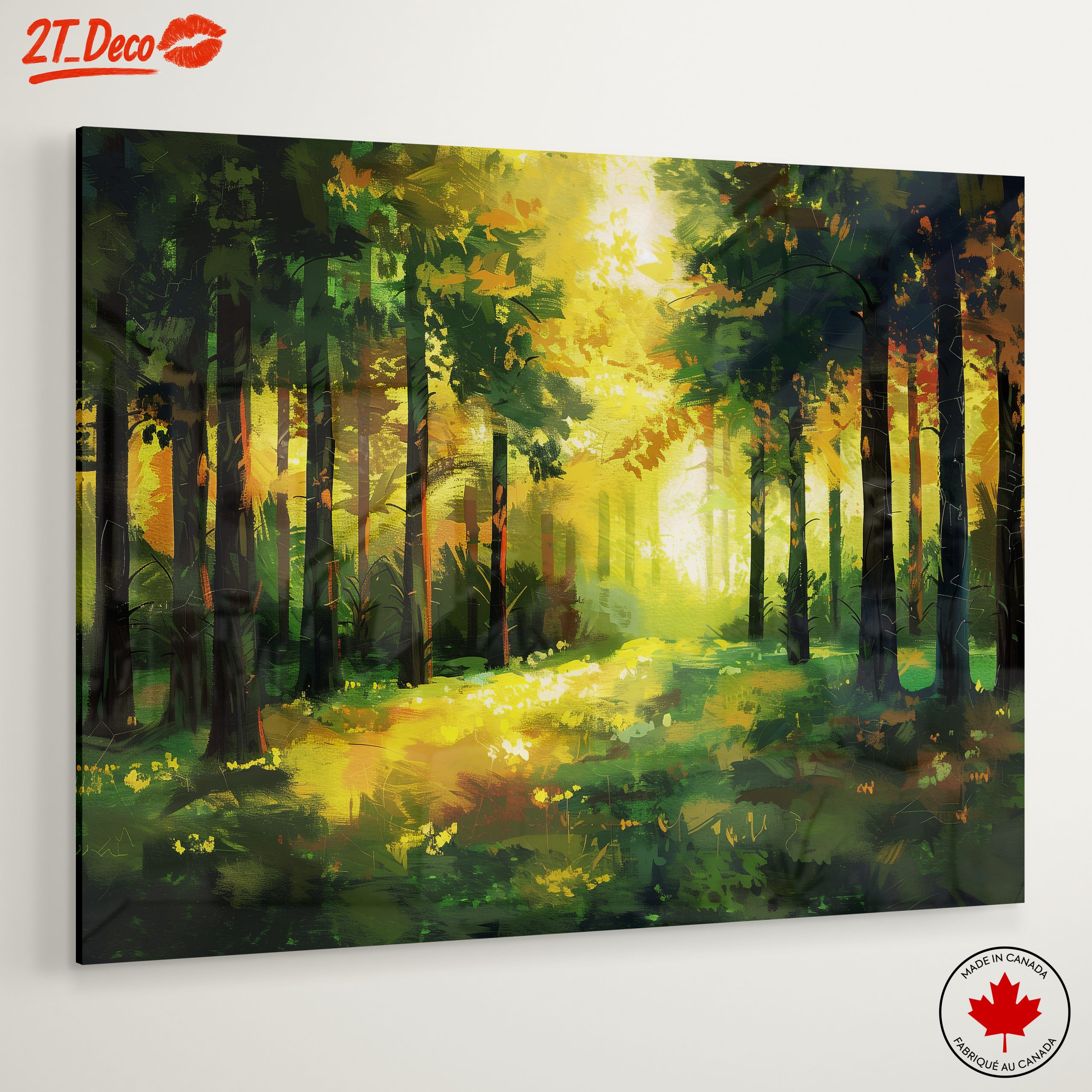 Vibrant Abstract Forest Landscape - Image 6