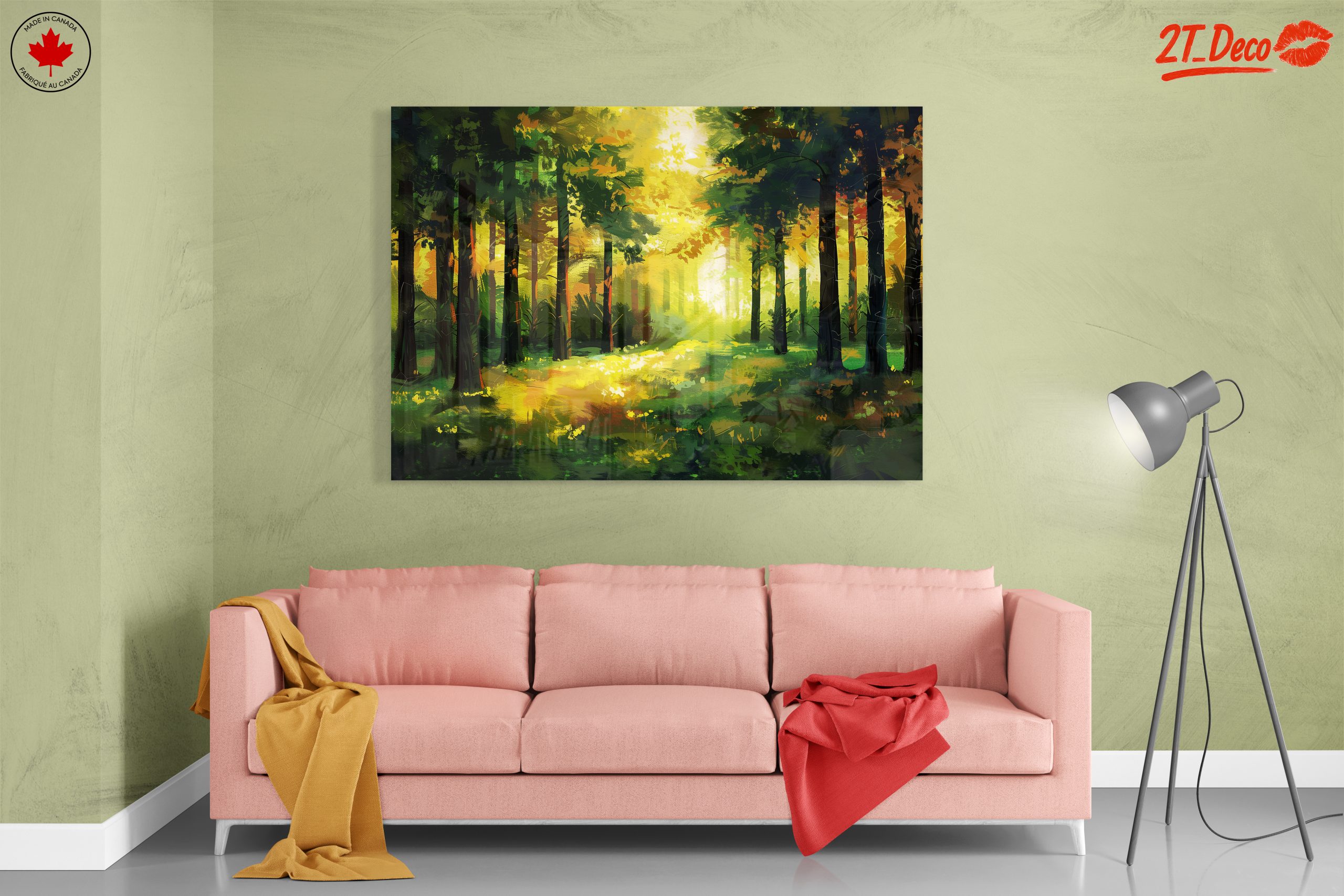 Vibrant Abstract Forest Landscape - Image 7