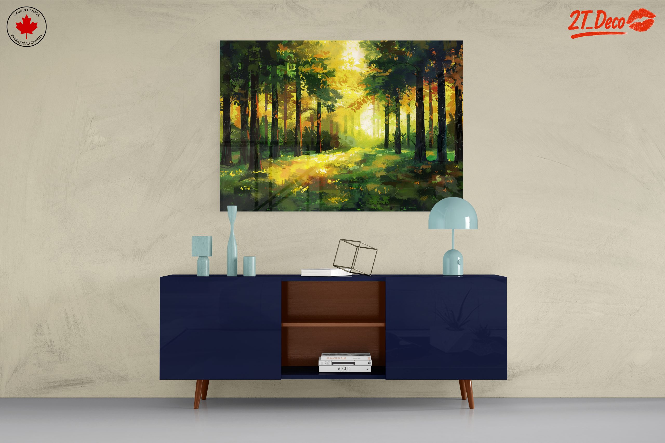 Vibrant Abstract Forest Landscape - Image 8