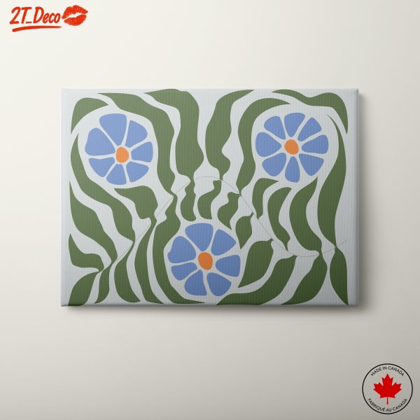 Stylized Floral Abstract Design for Modern Spaces