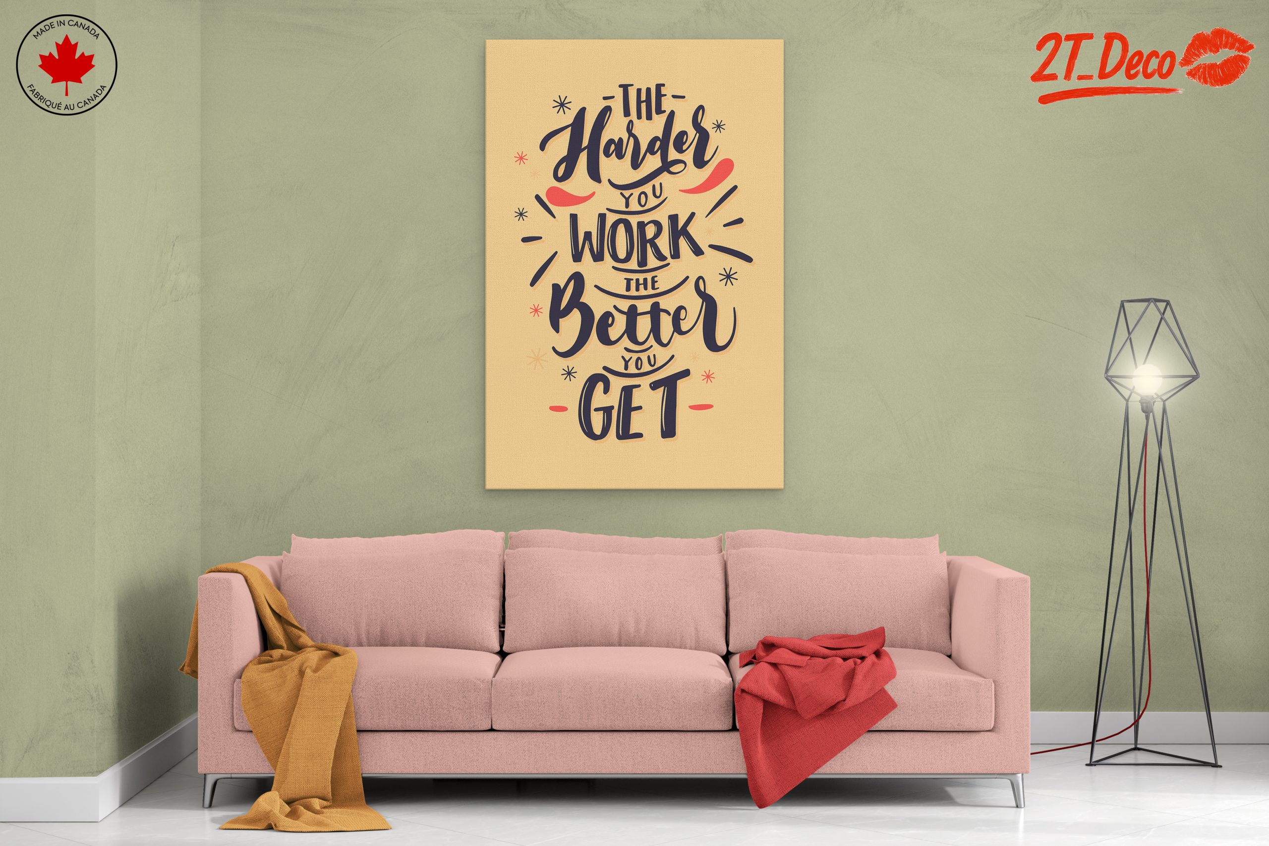 Motivational Wall Art with Quote - Image 2