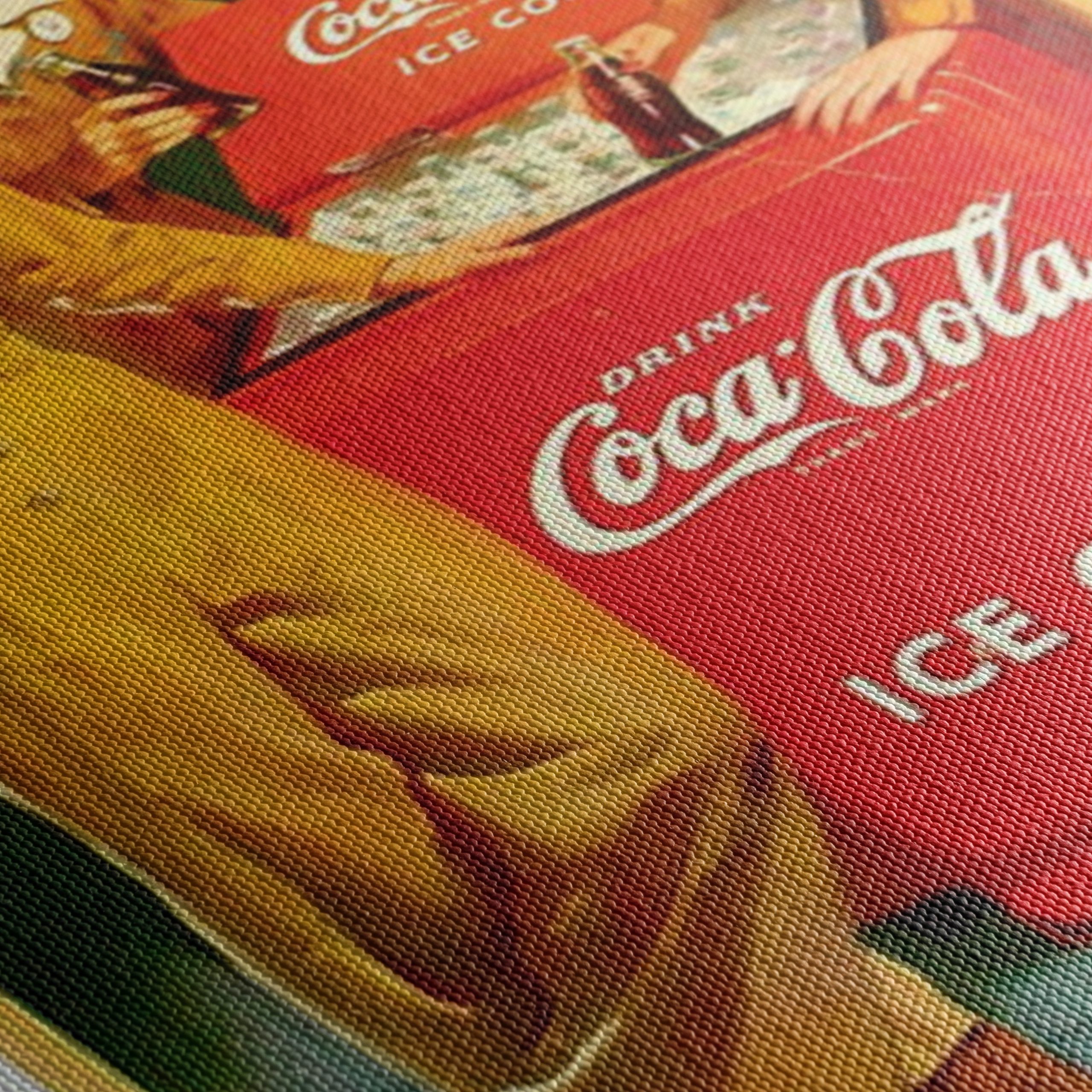 Vintage Coca-Cola Advertisement Featuring Iconic Women - Image 5