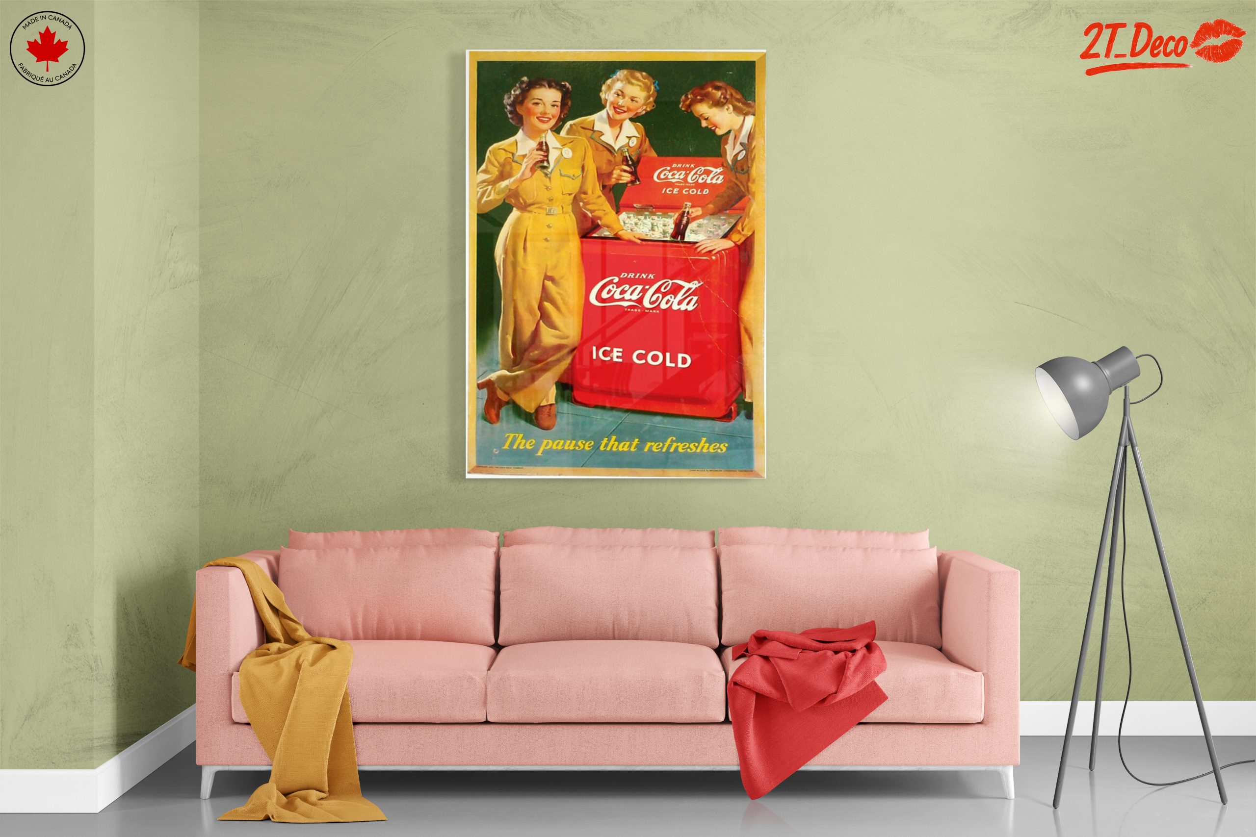 Vintage Coca-Cola Advertisement Featuring Iconic Women - Image 7