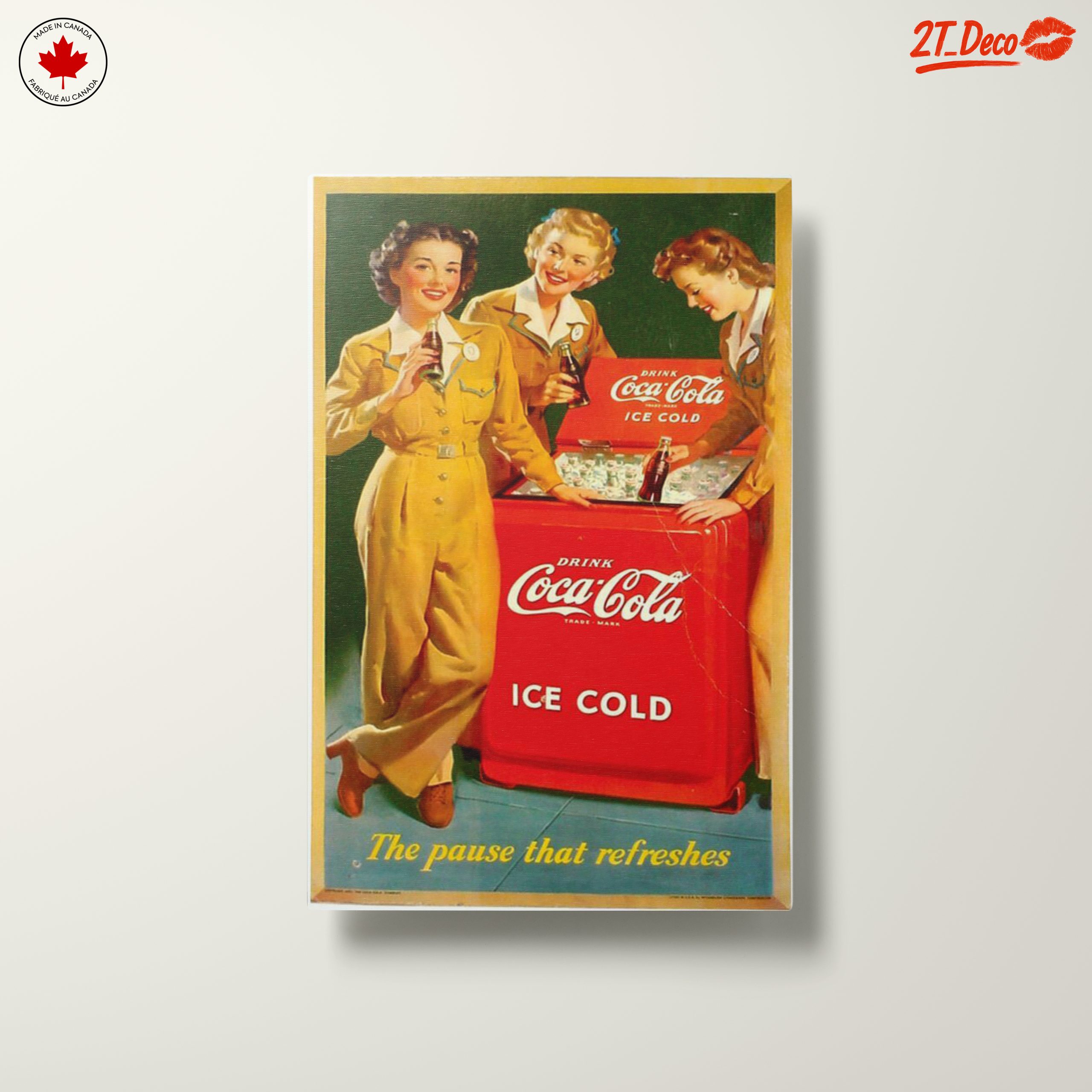 Vintage Coca-Cola Advertisement Featuring Iconic Women - Image 10