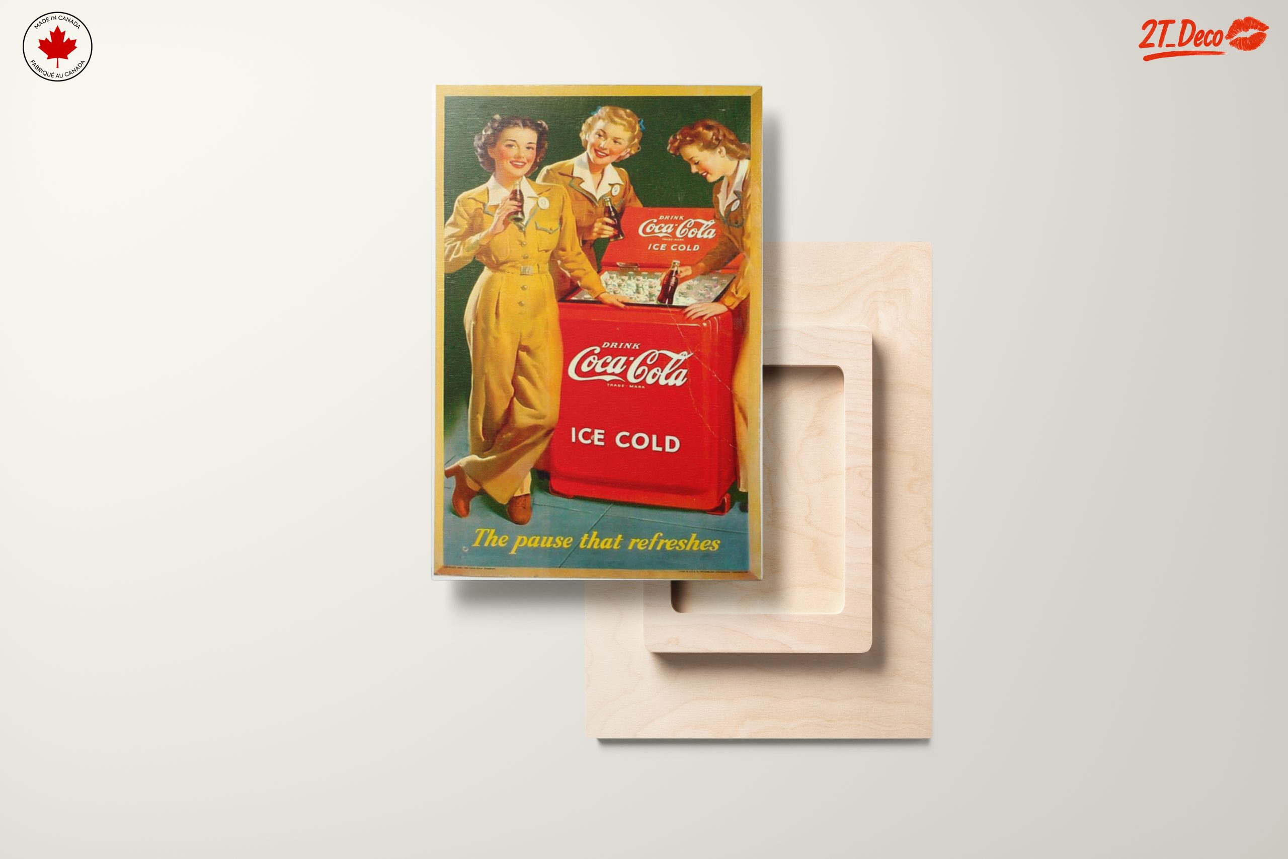 Vintage Coca-Cola Advertisement Featuring Iconic Women - Image 11