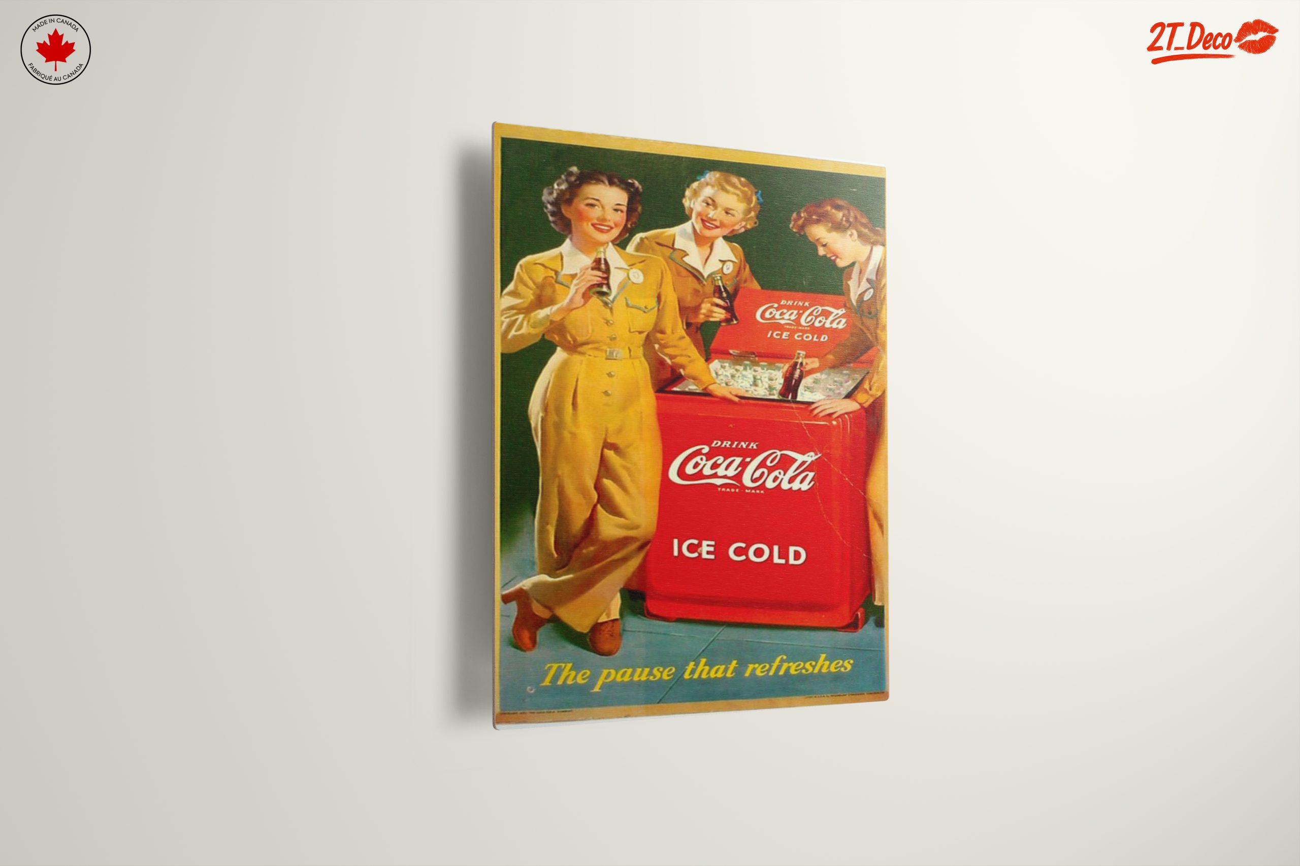 Vintage Coca-Cola Advertisement Featuring Iconic Women - Image 13
