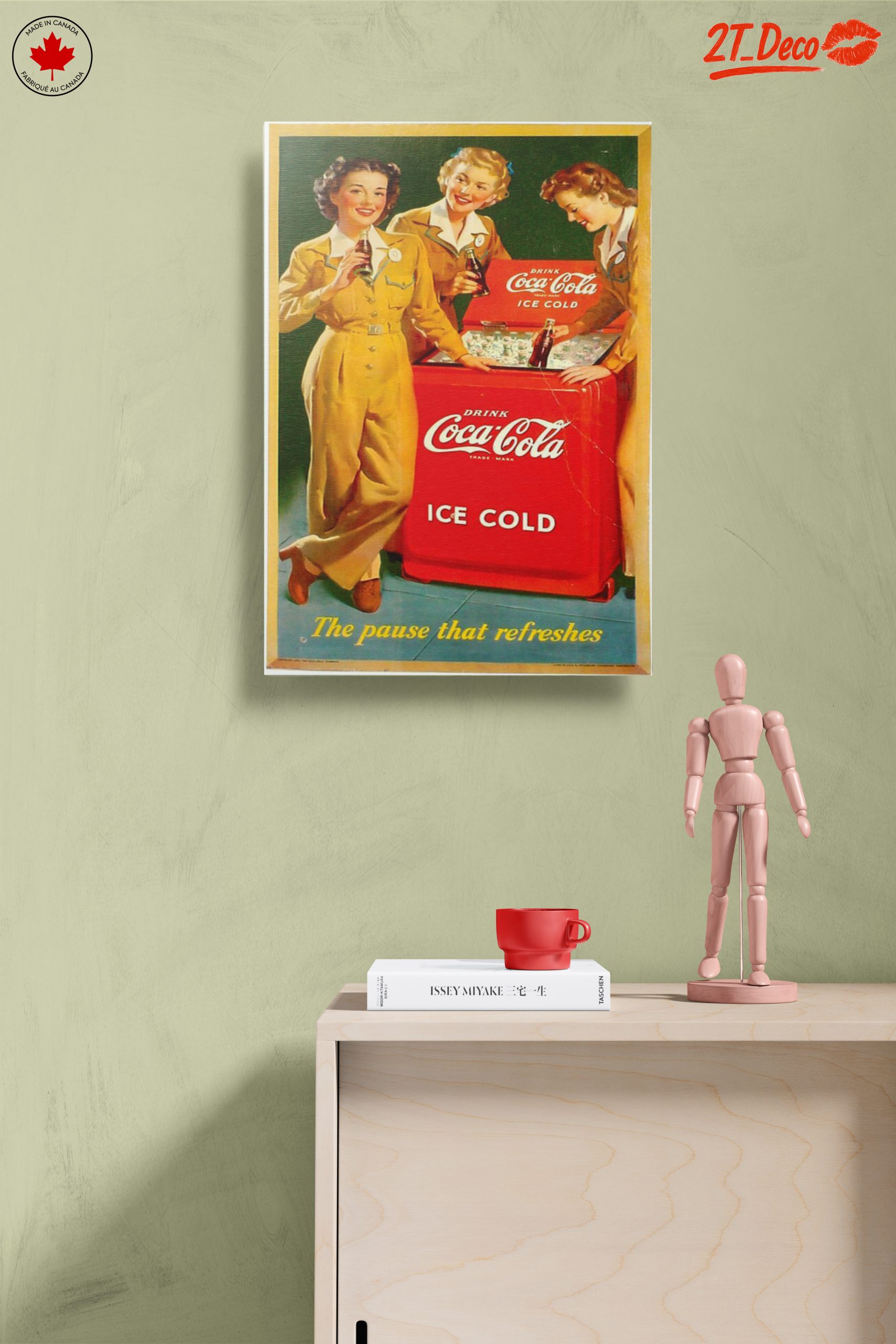 Vintage Coca-Cola Advertisement Featuring Iconic Women - Image 14