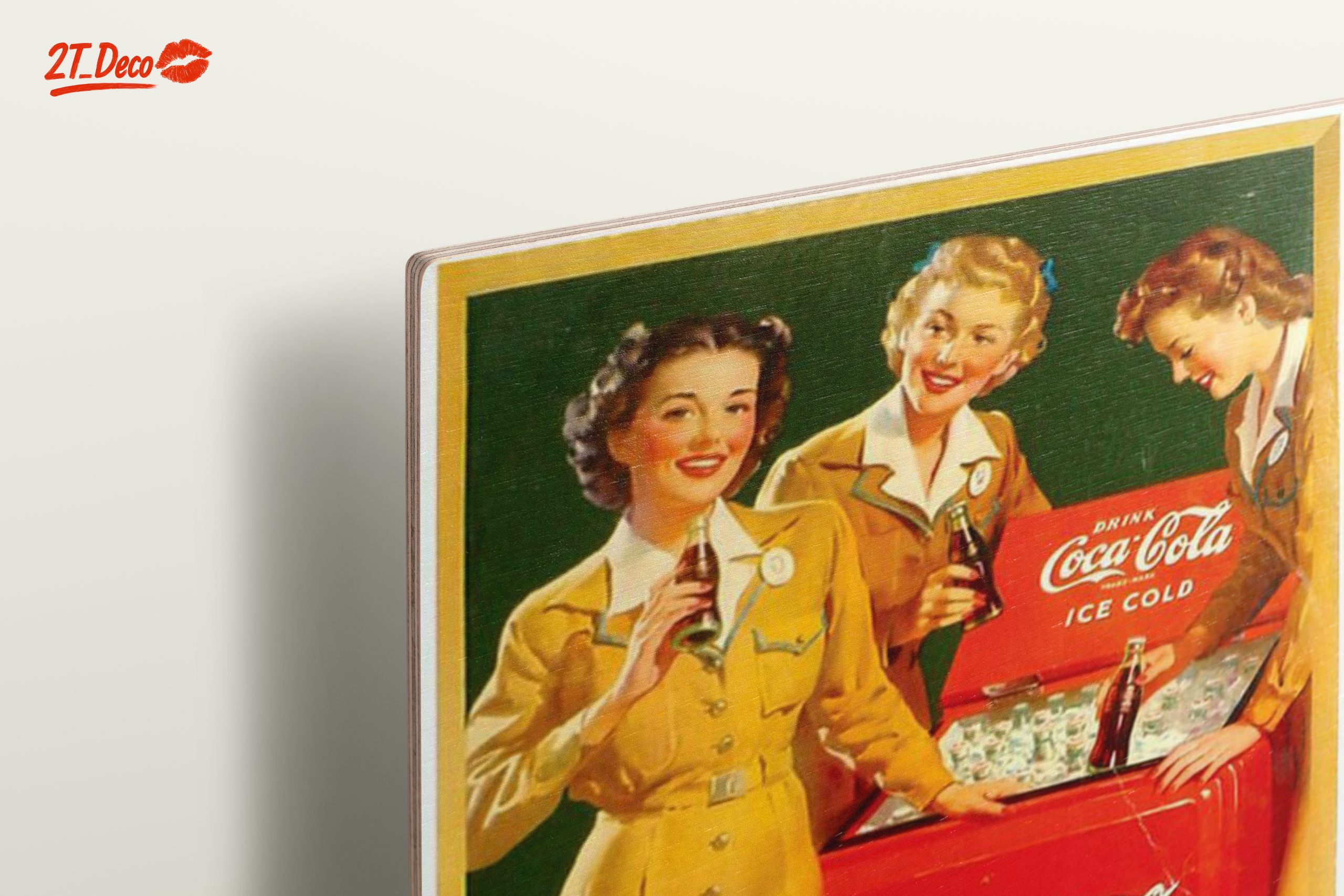Vintage Coca-Cola Advertisement Featuring Iconic Women - Image 15
