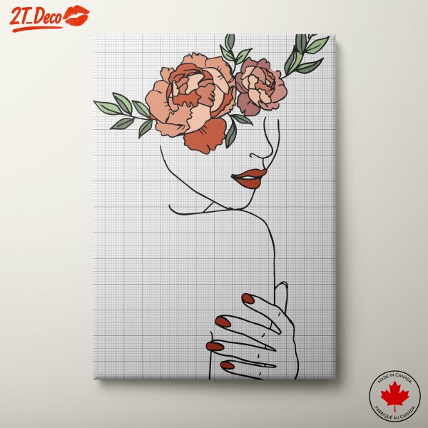 Contemporary Floral Character Art