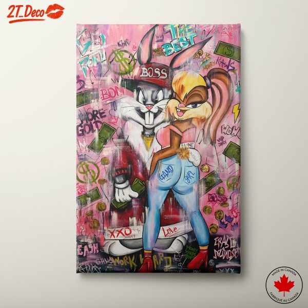 Cartoon Characters in Urban Graffiti Style