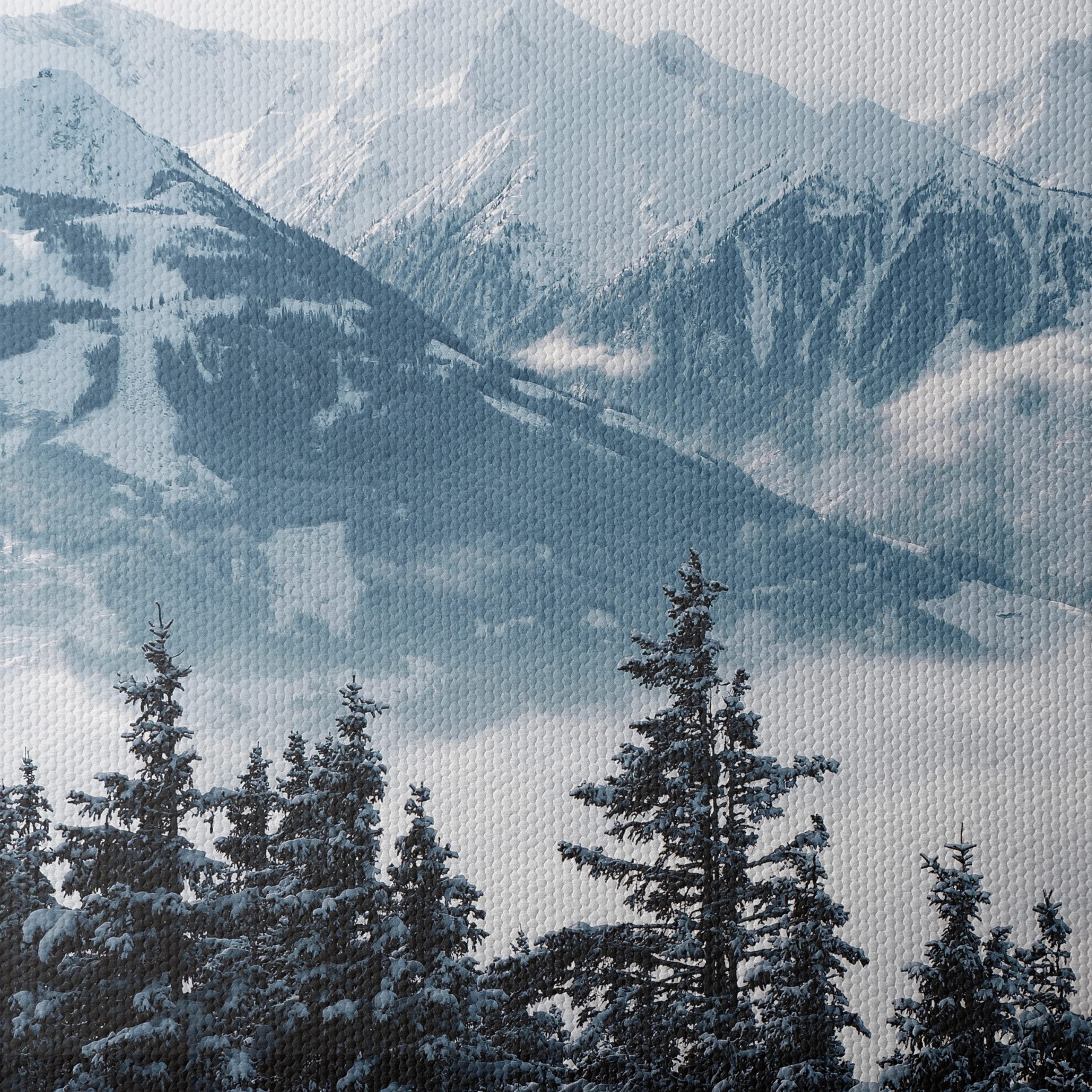 Serene Mountain Landscape with Snow - Image 4