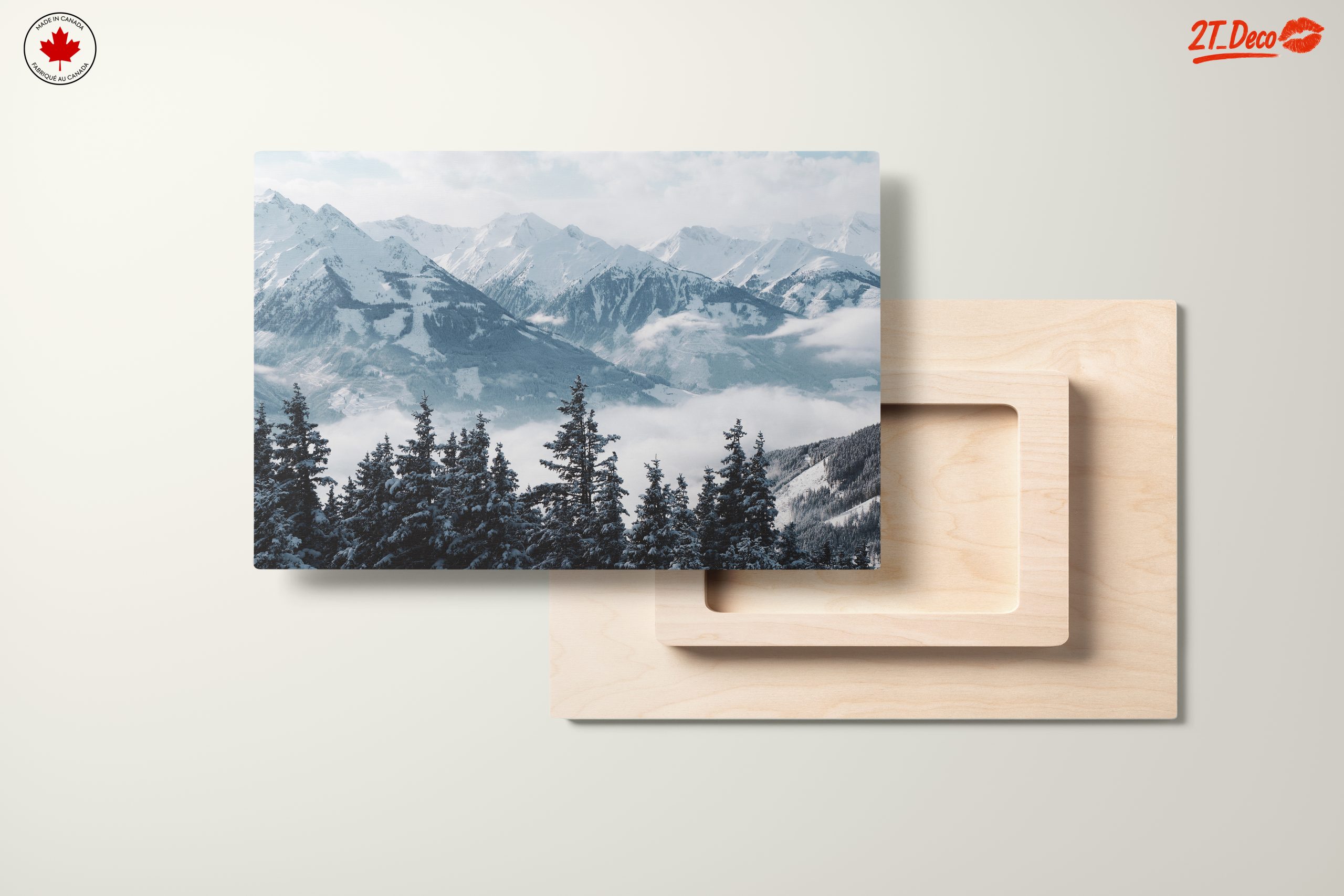 Serene Mountain Landscape with Snow - Image 11