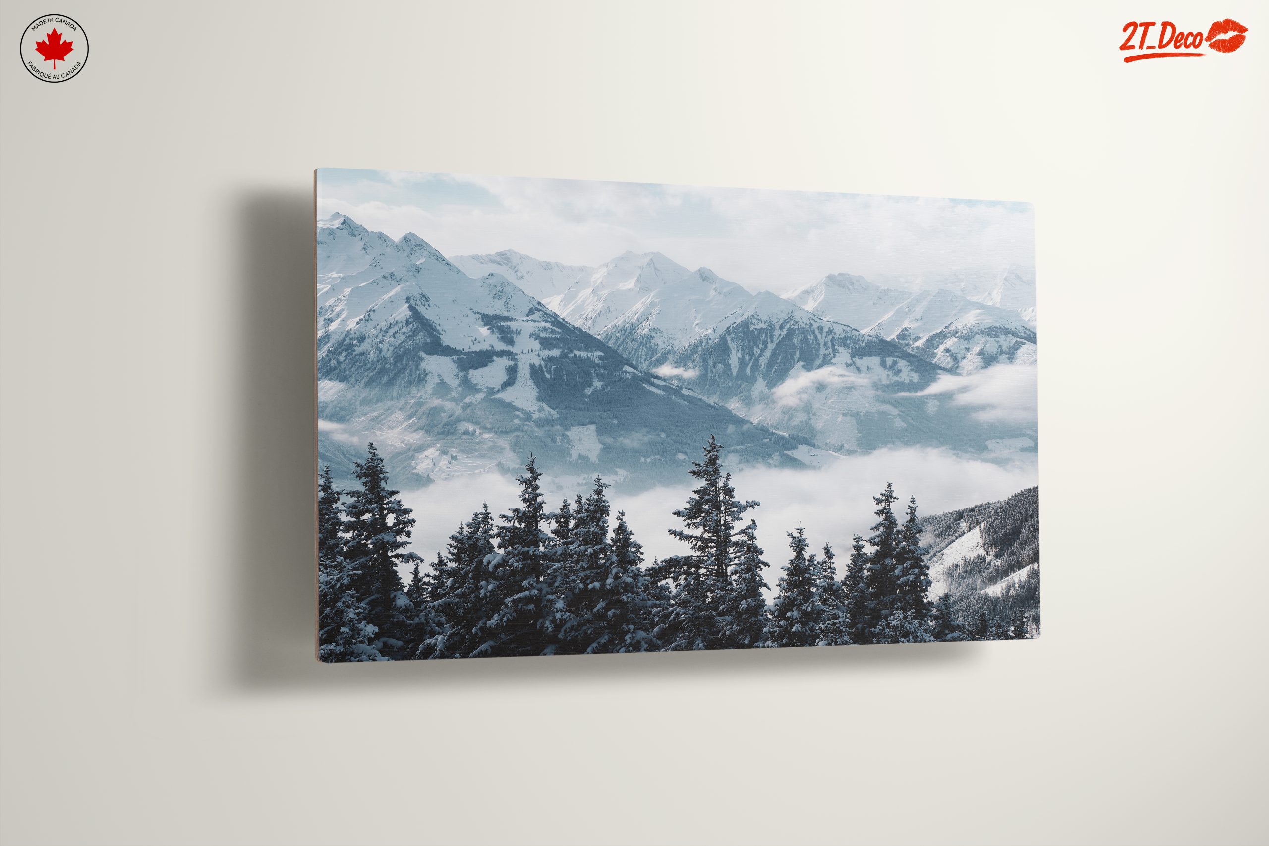 Serene Mountain Landscape with Snow - Image 13