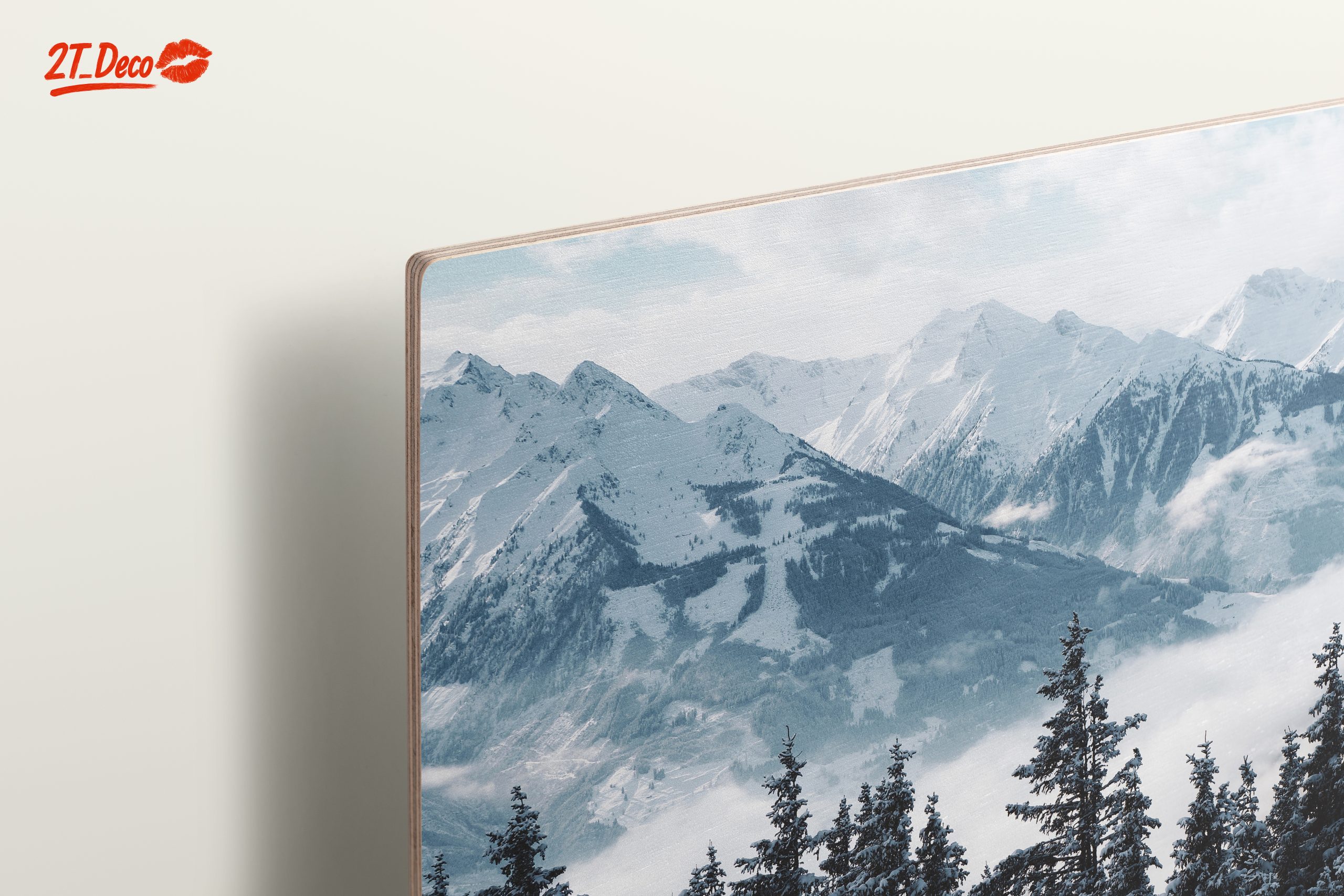 Serene Mountain Landscape with Snow - Image 15