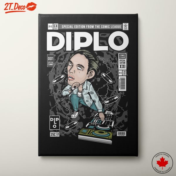 Diplo Music Artist Illustration