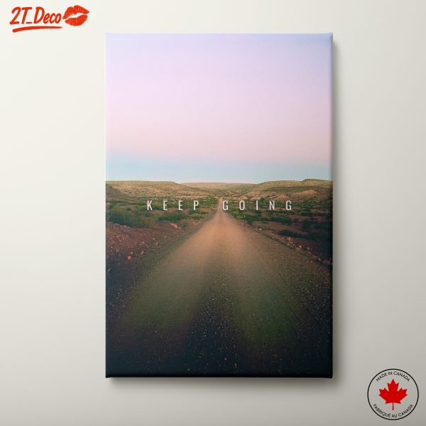 Keep Going Motivational Landscape Art