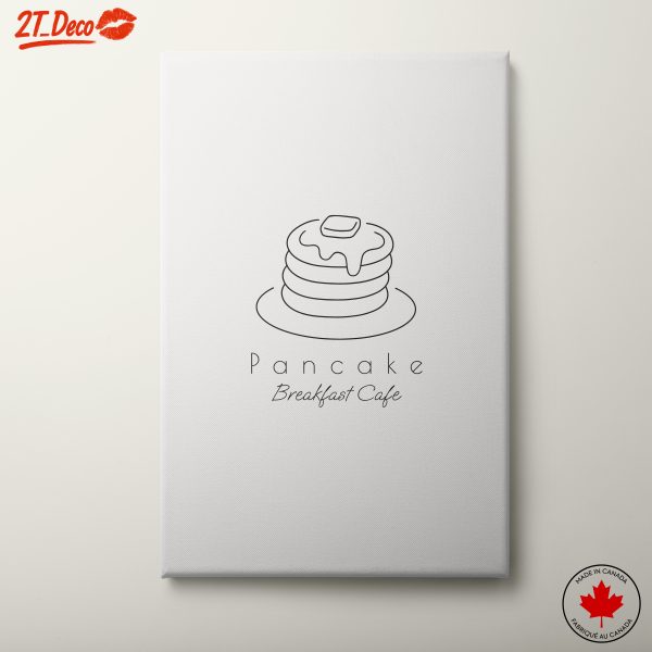 Minimalist Pancake Art for Breakfast Lovers