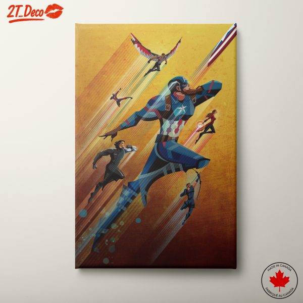 Dynamic Avengers Action Art