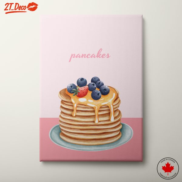 Colorful Pancakes with Berries Art