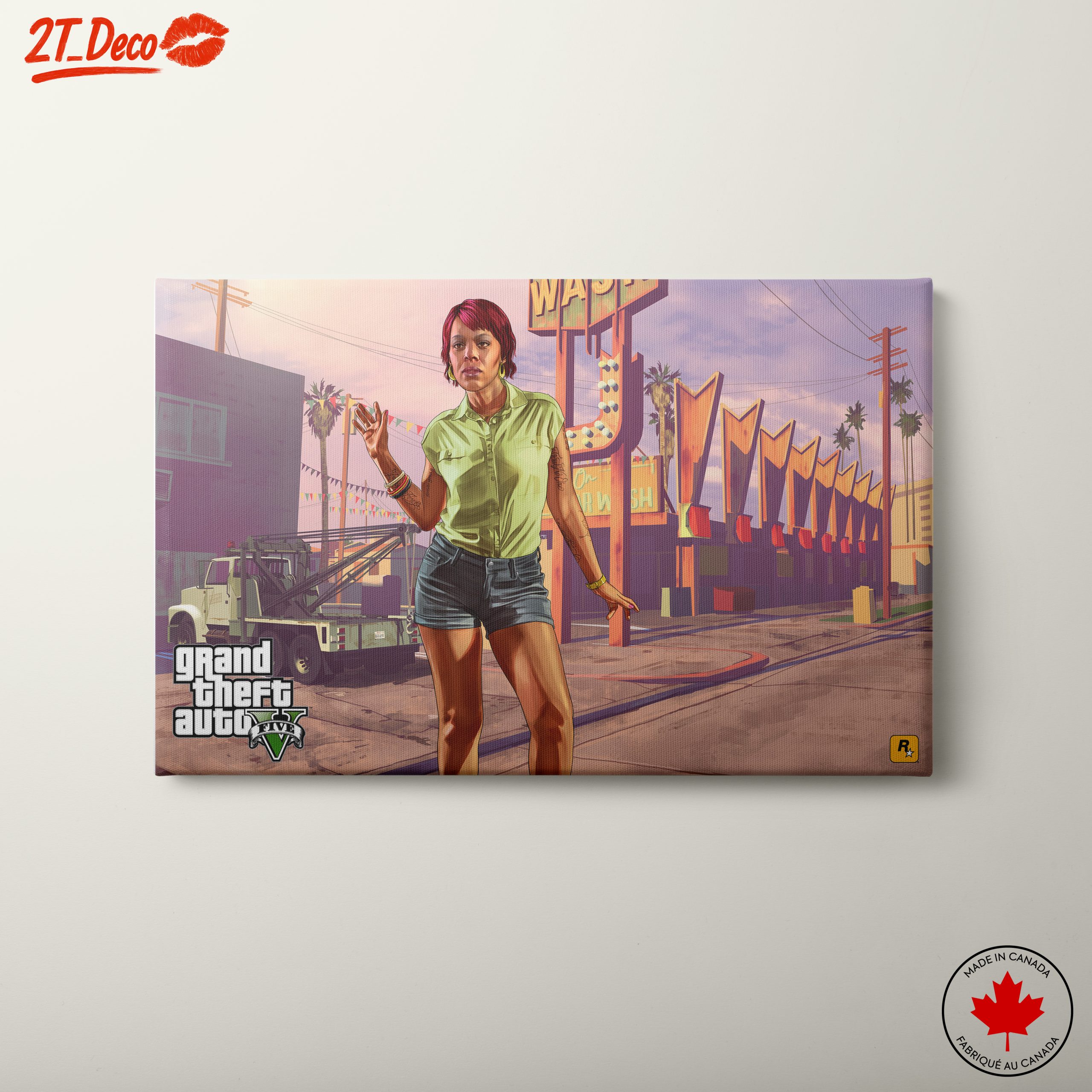 Grand Theft Auto Character Street Scene Art