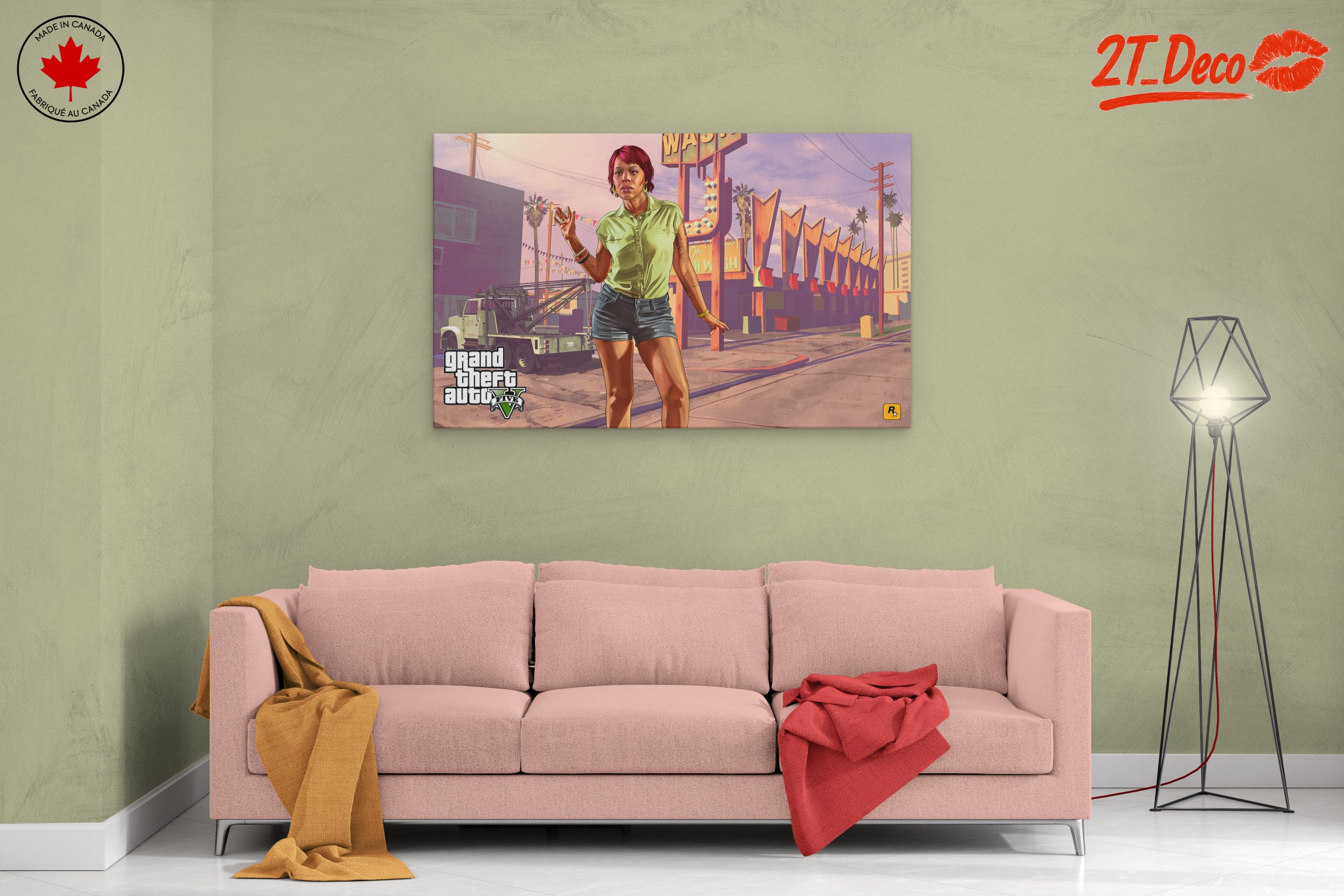 Grand Theft Auto Character Street Scene Art - Image 2