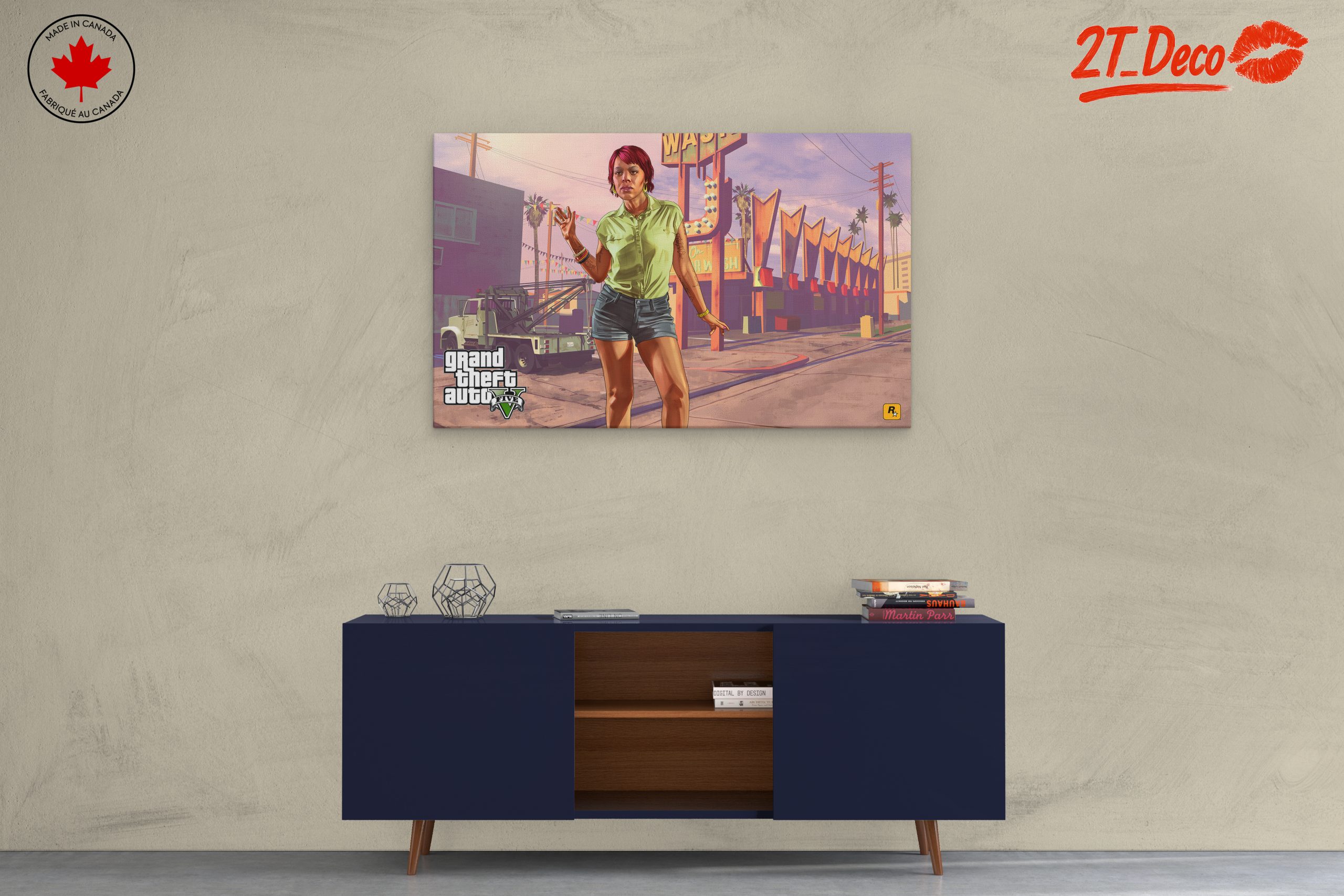 Grand Theft Auto Character Street Scene Art - Image 3