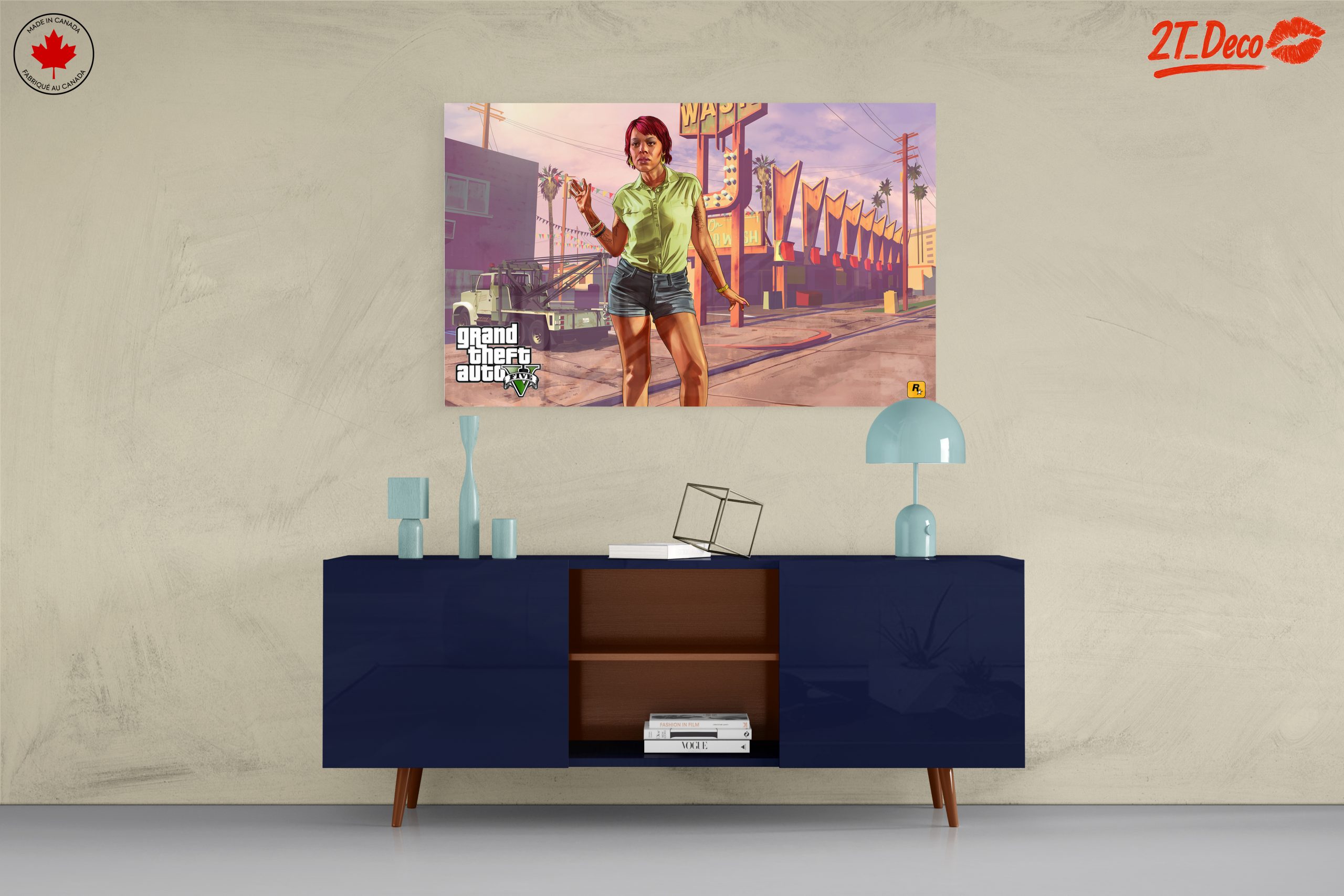 Grand Theft Auto Character Street Scene Art - Image 8