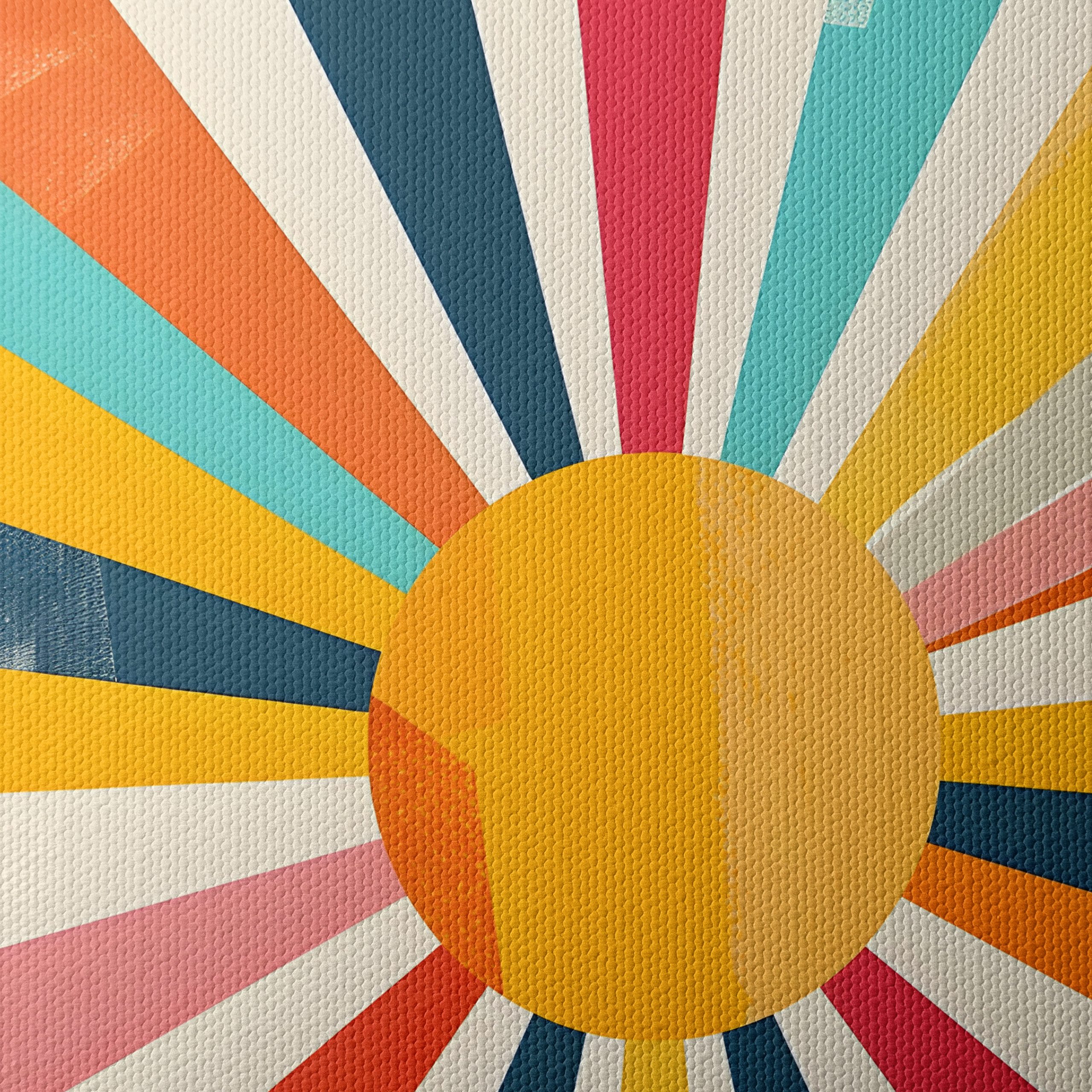 Vibrant Geometric Sun Rays Art - Image 4